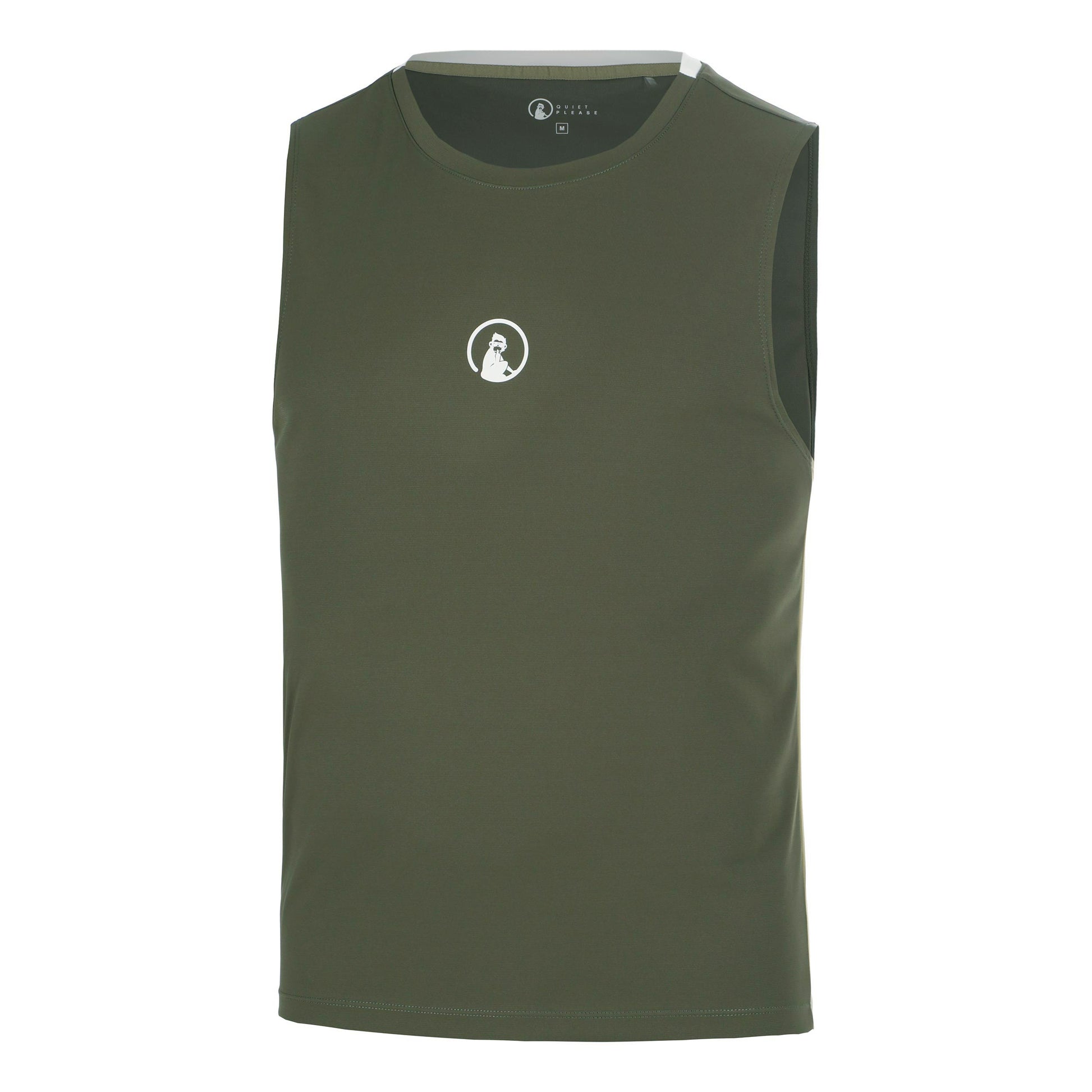 Quiet Please Memories Winner Tech Tank top Mężczyźni - ciemnozielony