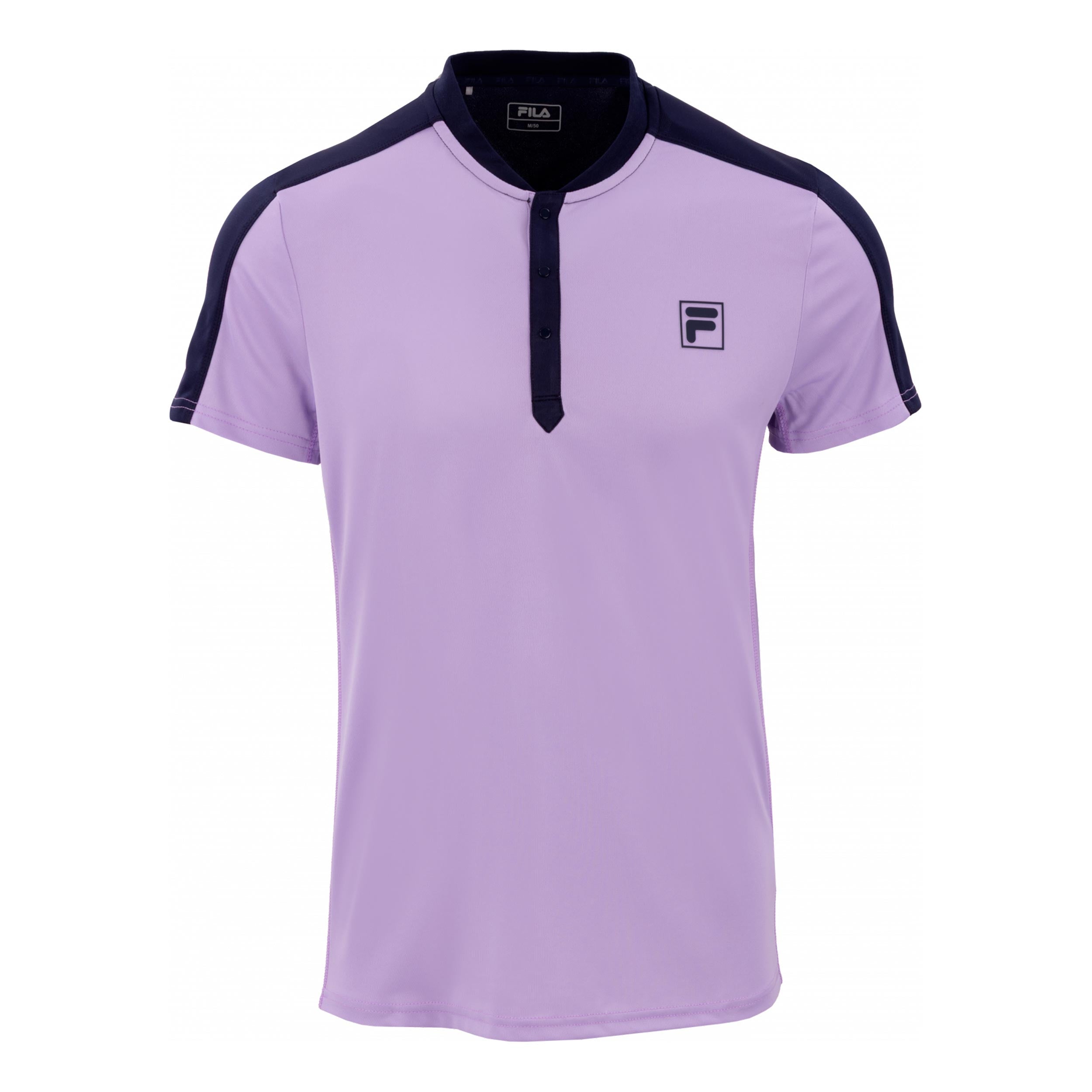 Fila Henley Taavi Koszulka Mężczyźni - liliowy, ciemnoniebieski