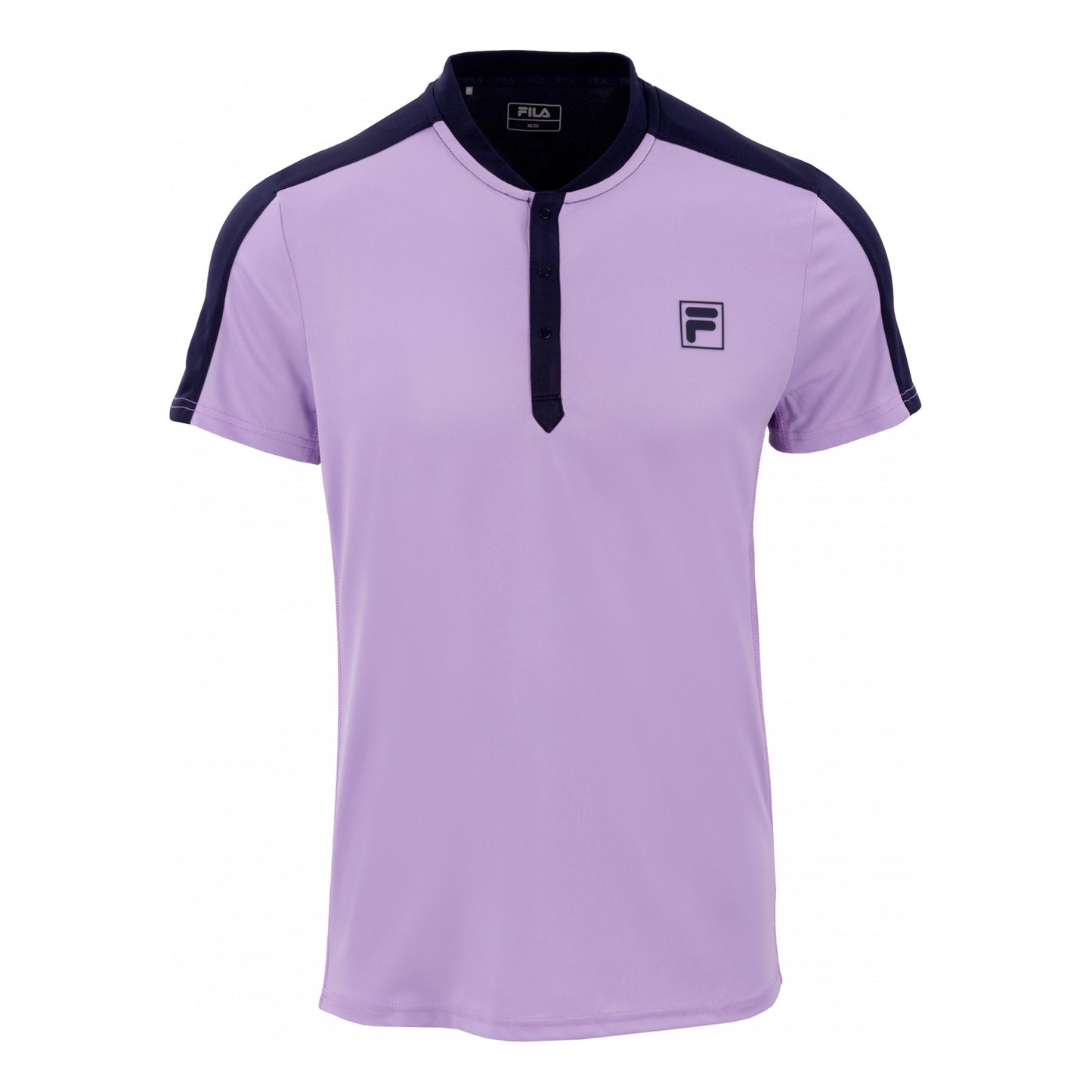 Fila Henley Taavi Koszulka Mężczyźni - liliowy, ciemnoniebieski