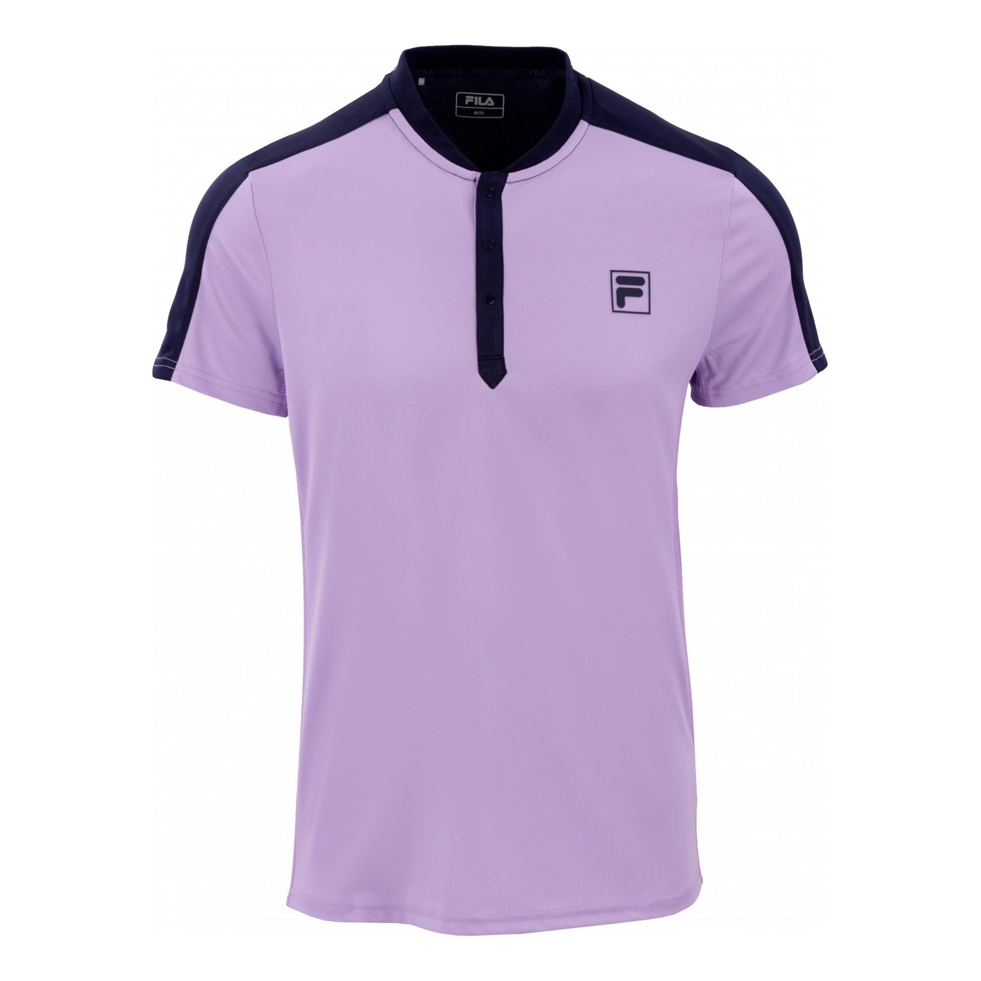 Fila Henley Taavi Koszulka Mężczyźni - liliowy, ciemnoniebieski