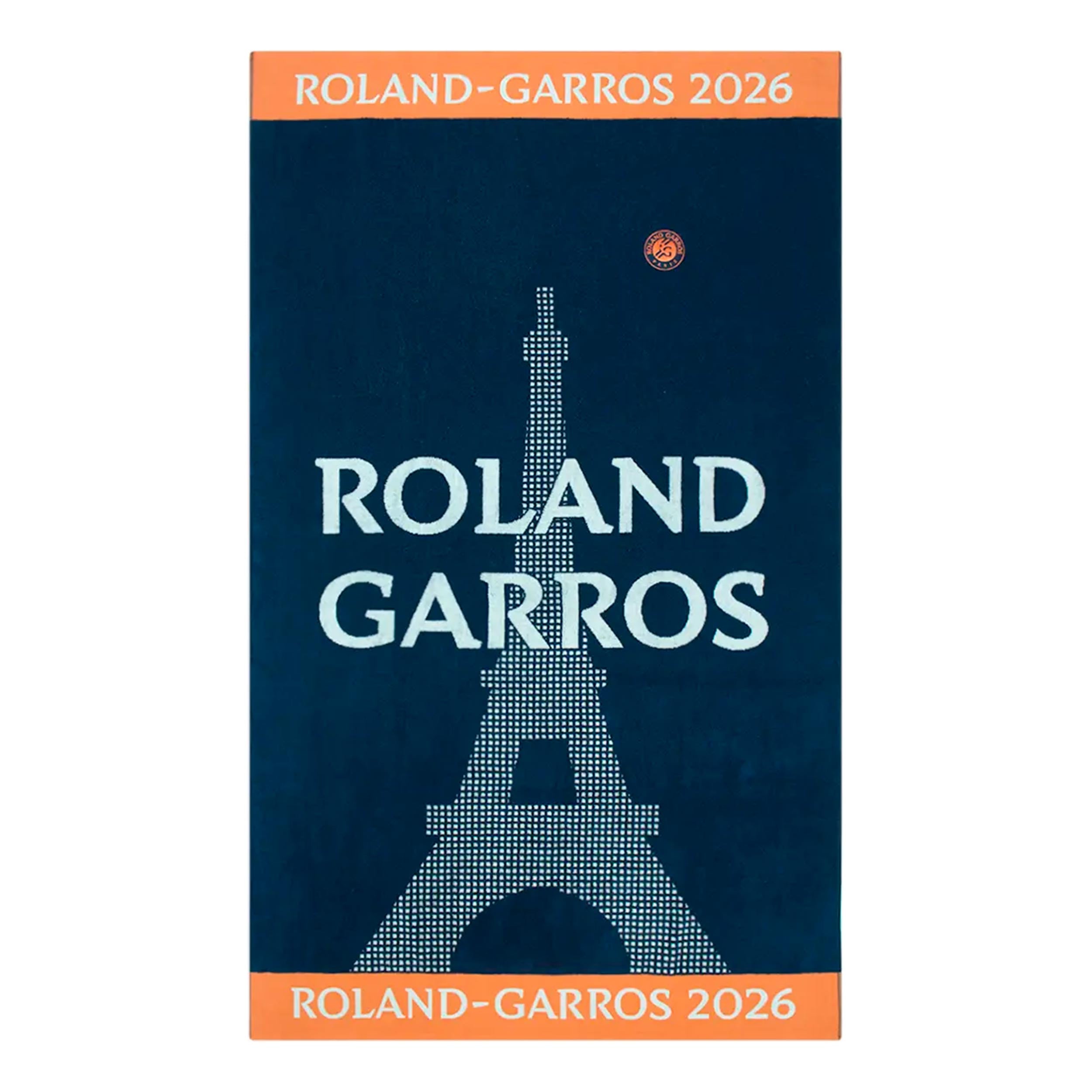 Roland Garros Official Beach Towel 100X170 Ręcznik - pomarańczowy, ciemnoniebieski
