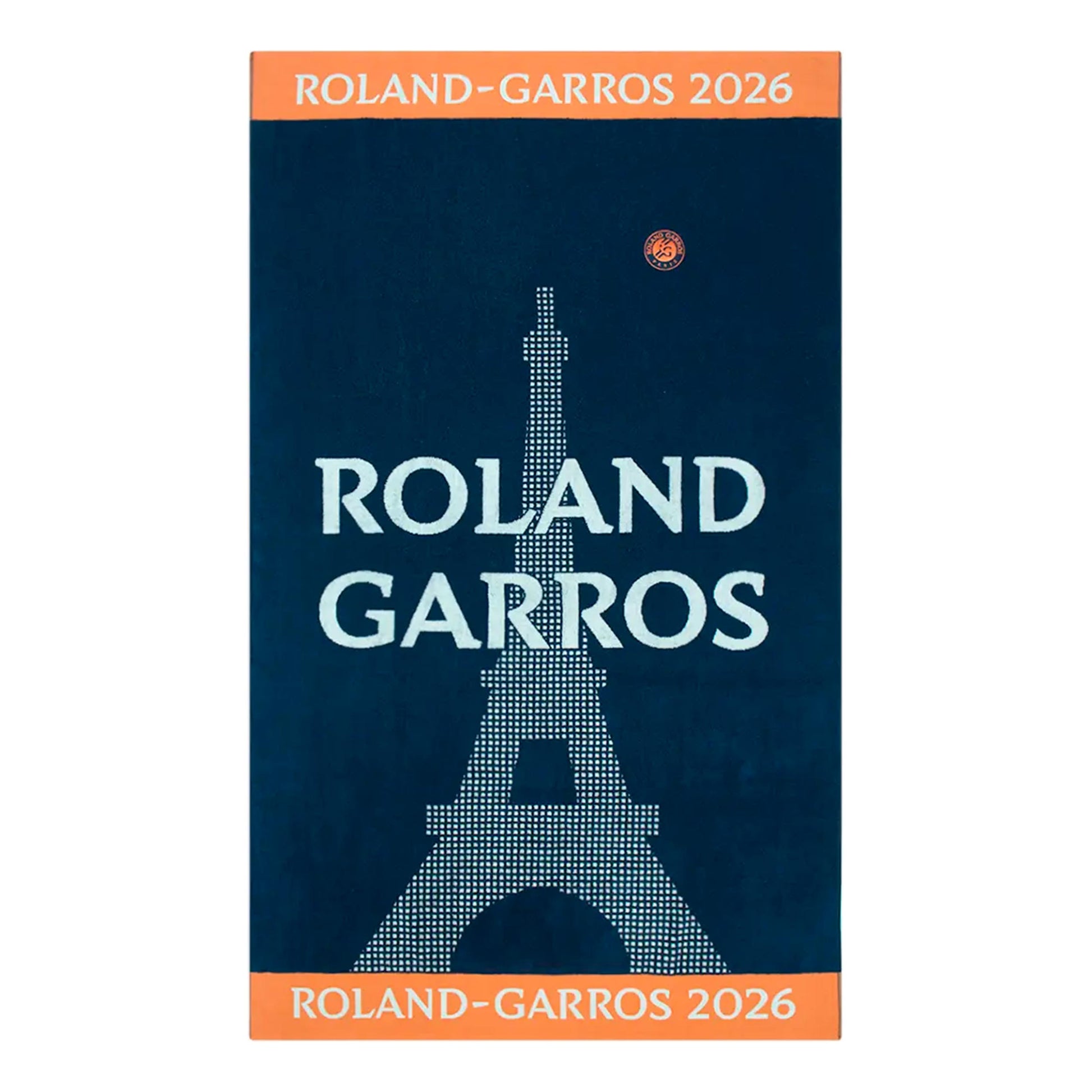 Roland Garros Official Beach Towel 100X170 Ręcznik - pomarańczowy, ciemnoniebieski