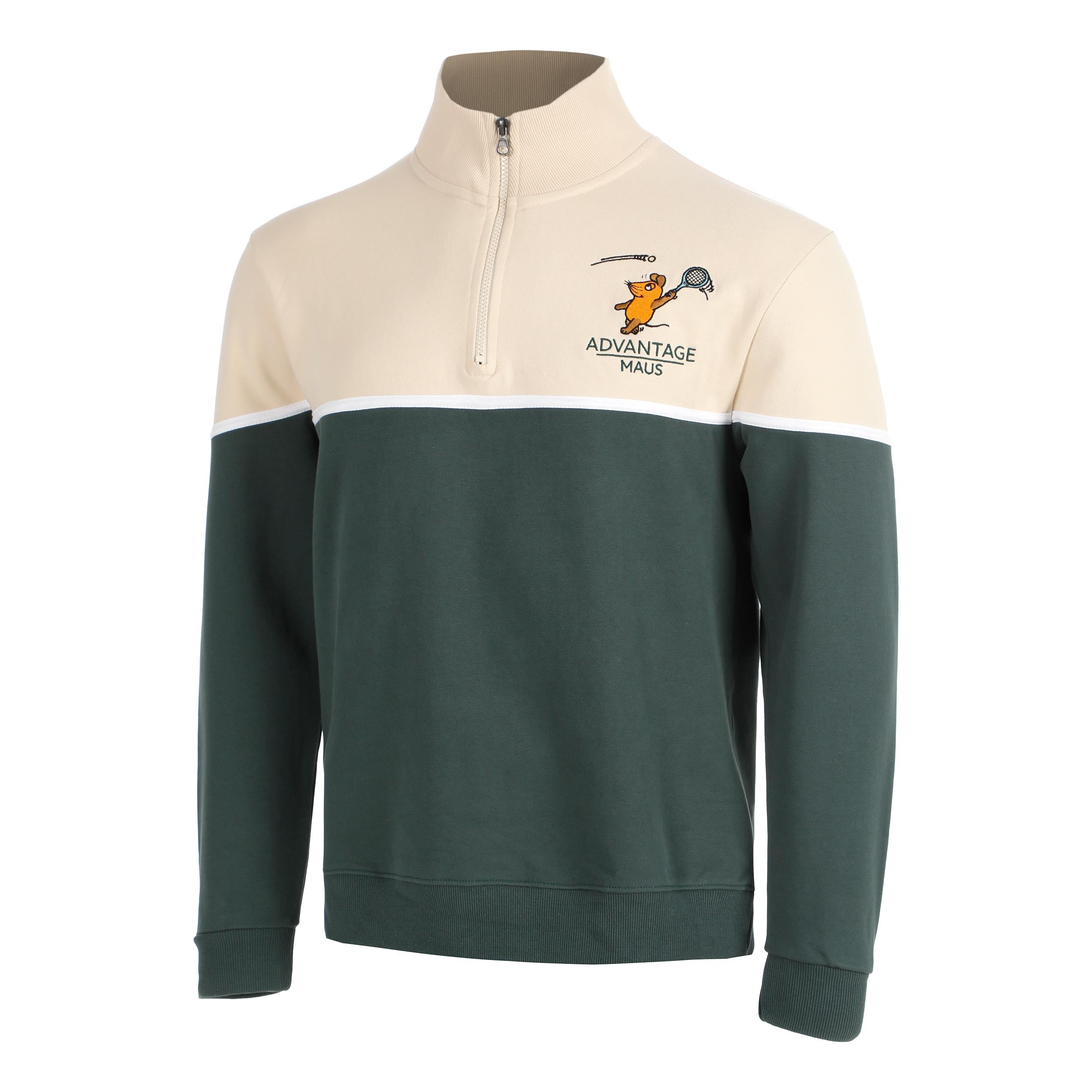 Lobster & Lemonade Maus Tennis Bluza Unisex - krem, zieleń