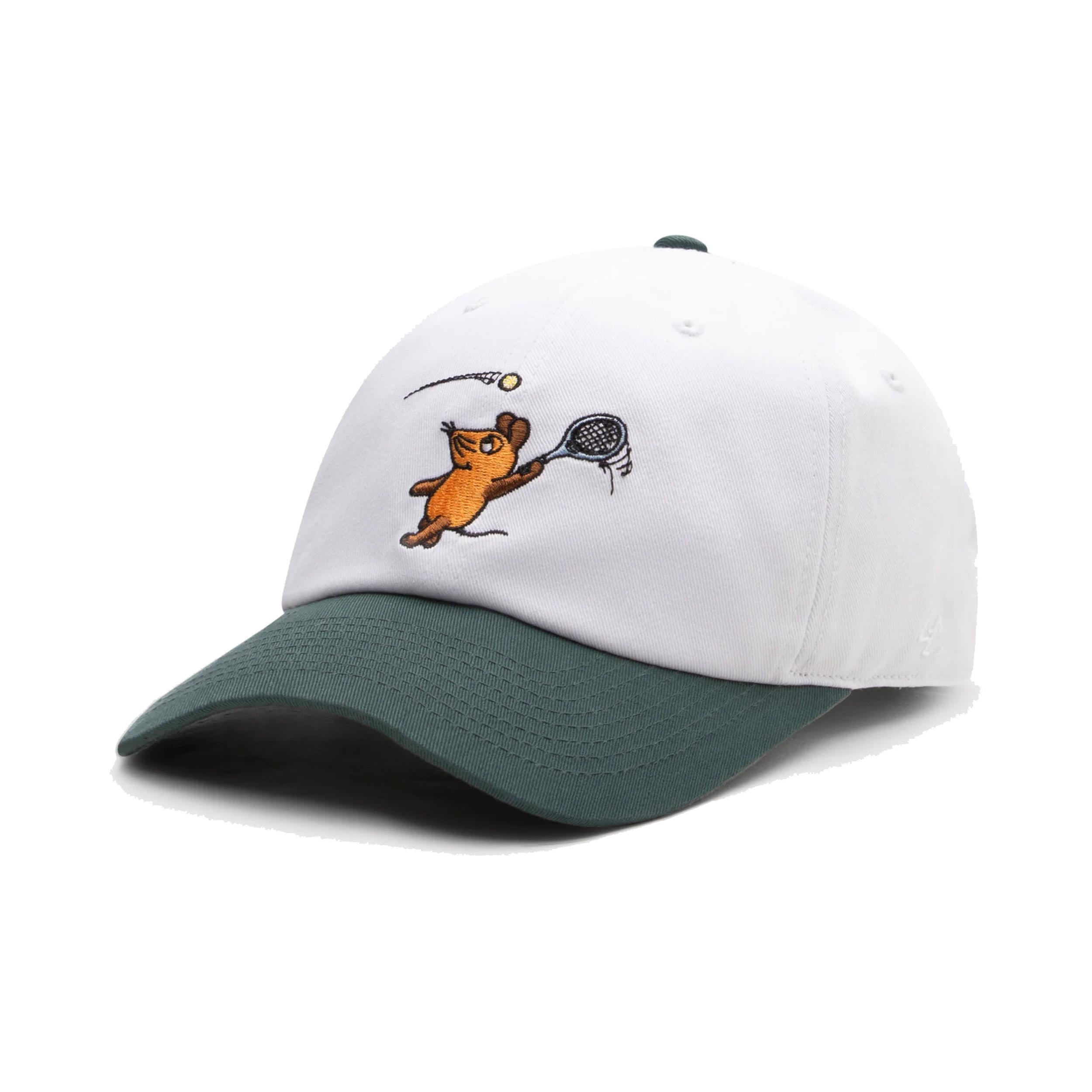 Lobster & Lemonade Maus Tennis – '09 Polo Czapka Unisex - biały, zieleń