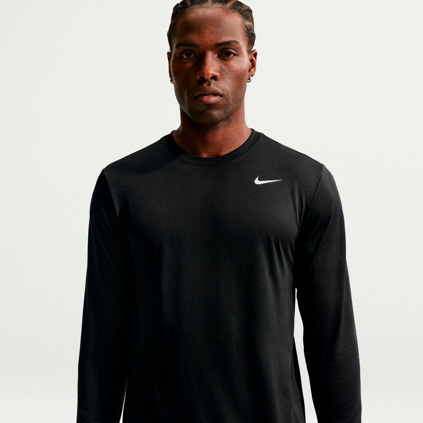 Nike Dri-Fit Długi Rękaw Mężczyźni - czarny