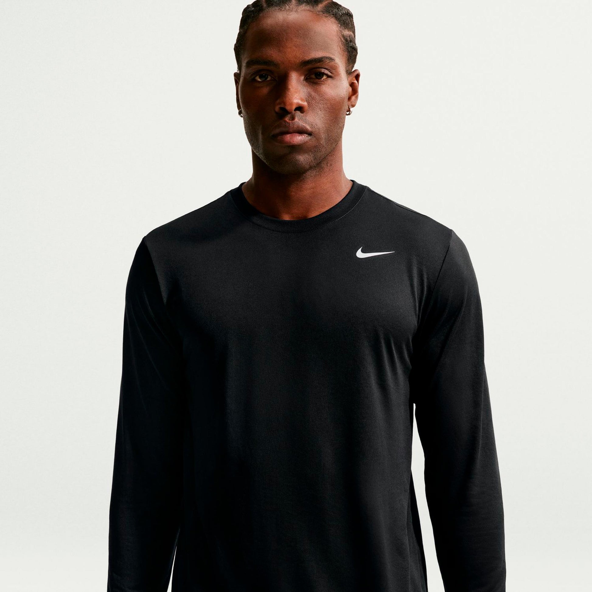 Nike Dri-Fit Długi Rękaw Mężczyźni - czarny