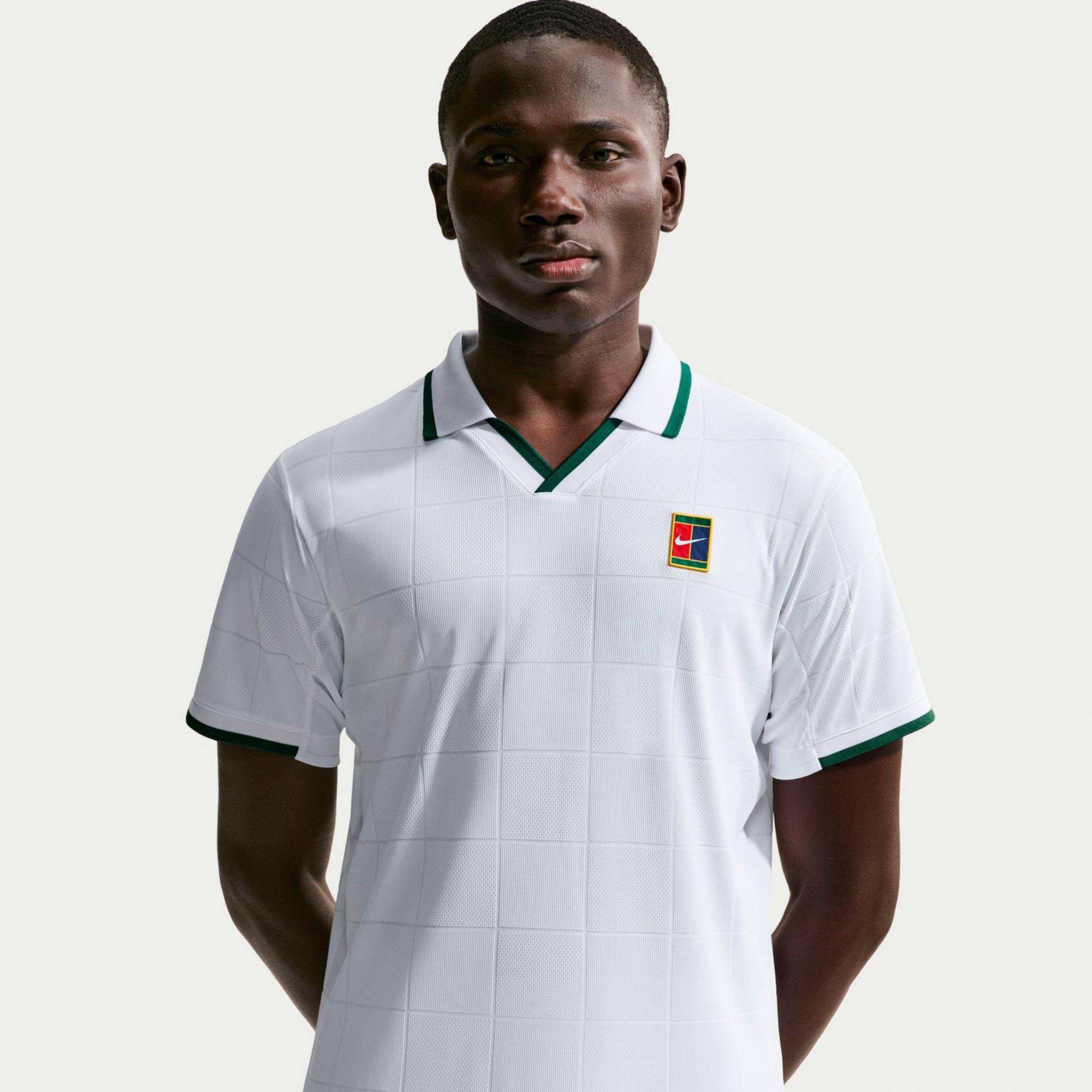 Nike Court Dri-Fit Advantage Slam Polo Mężczyźni - biały