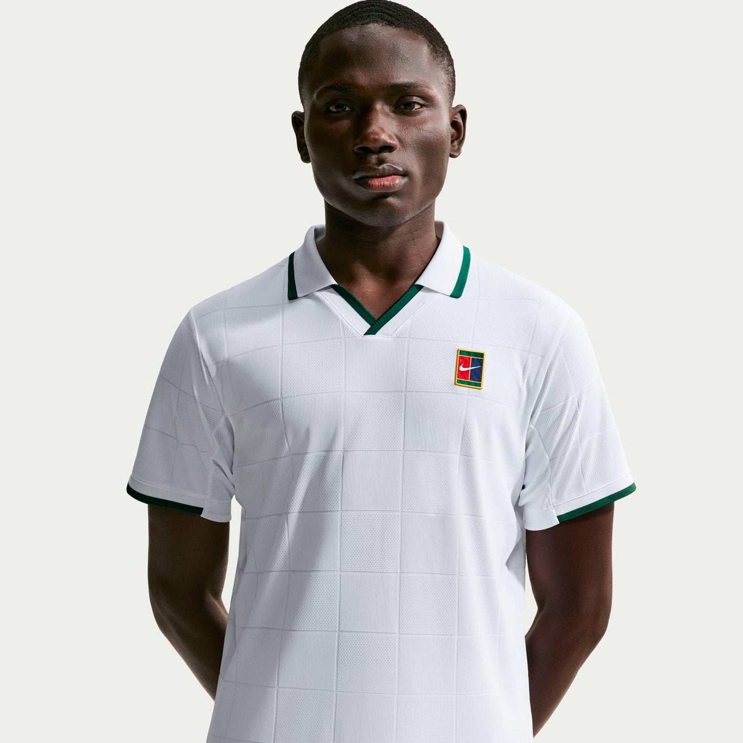 Nike Court Dri-Fit Advantage Slam Polo Mężczyźni - biały