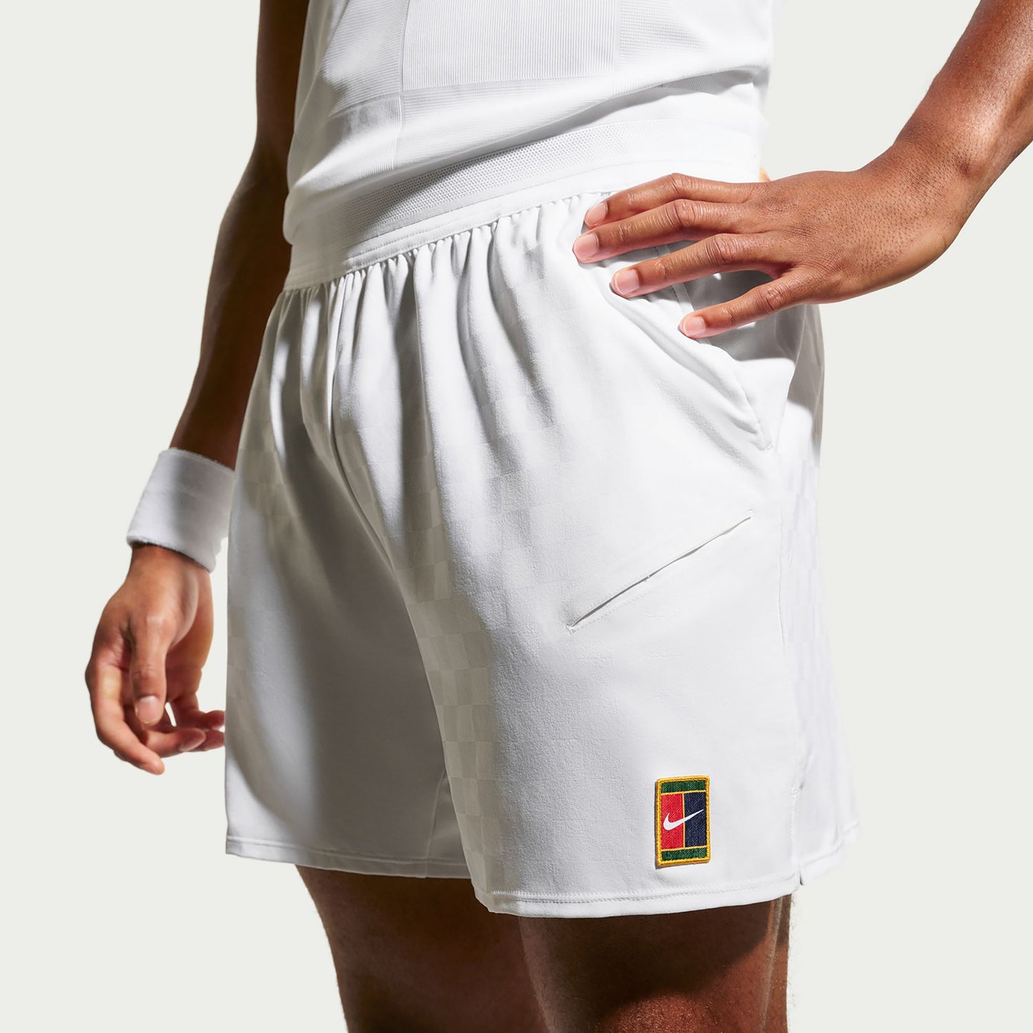 Nike Court Dri-Fit Slam Szorty Mężczyźni - biały