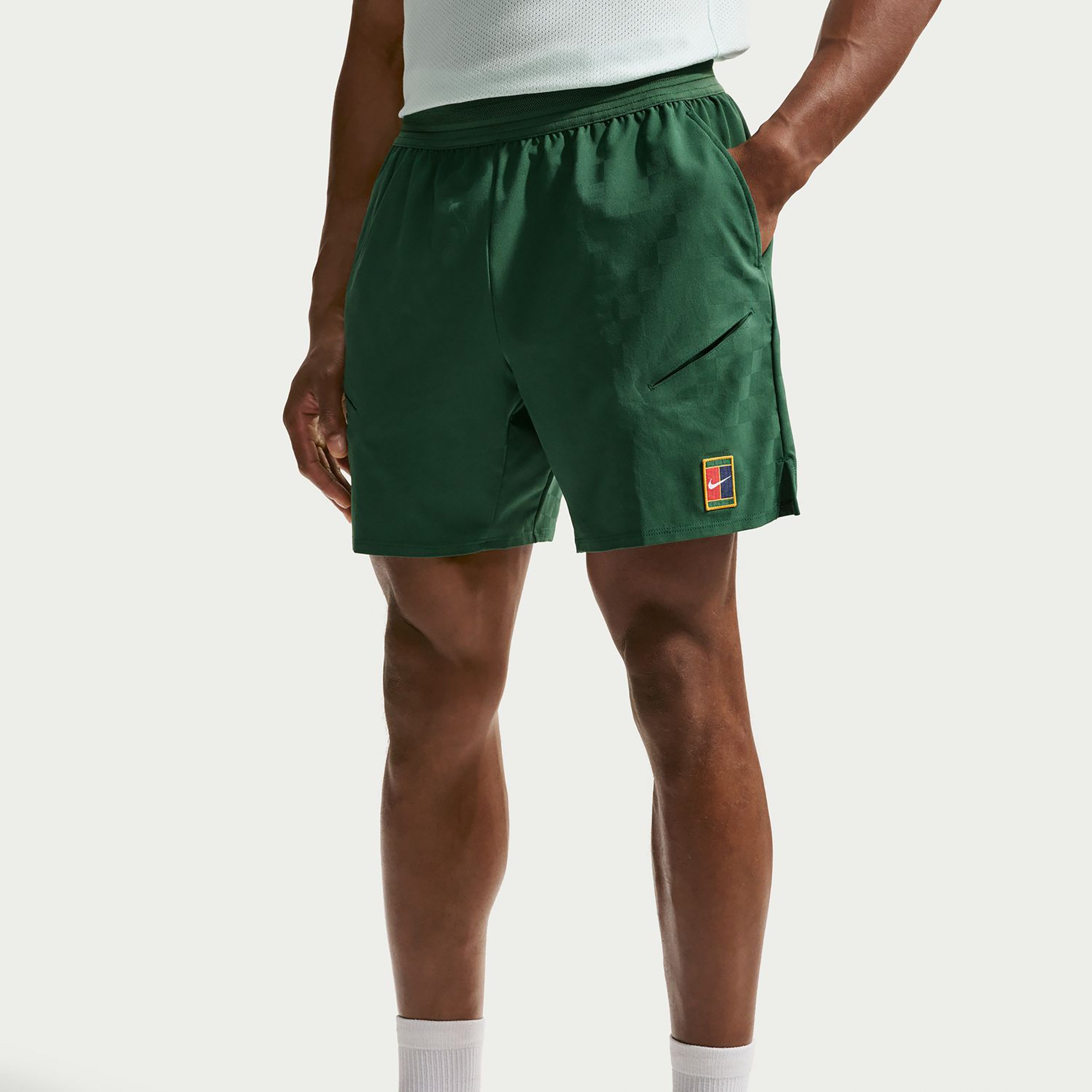 Nike Court Dri-Fit Slam Szorty Mężczyźni - ciemnozielony