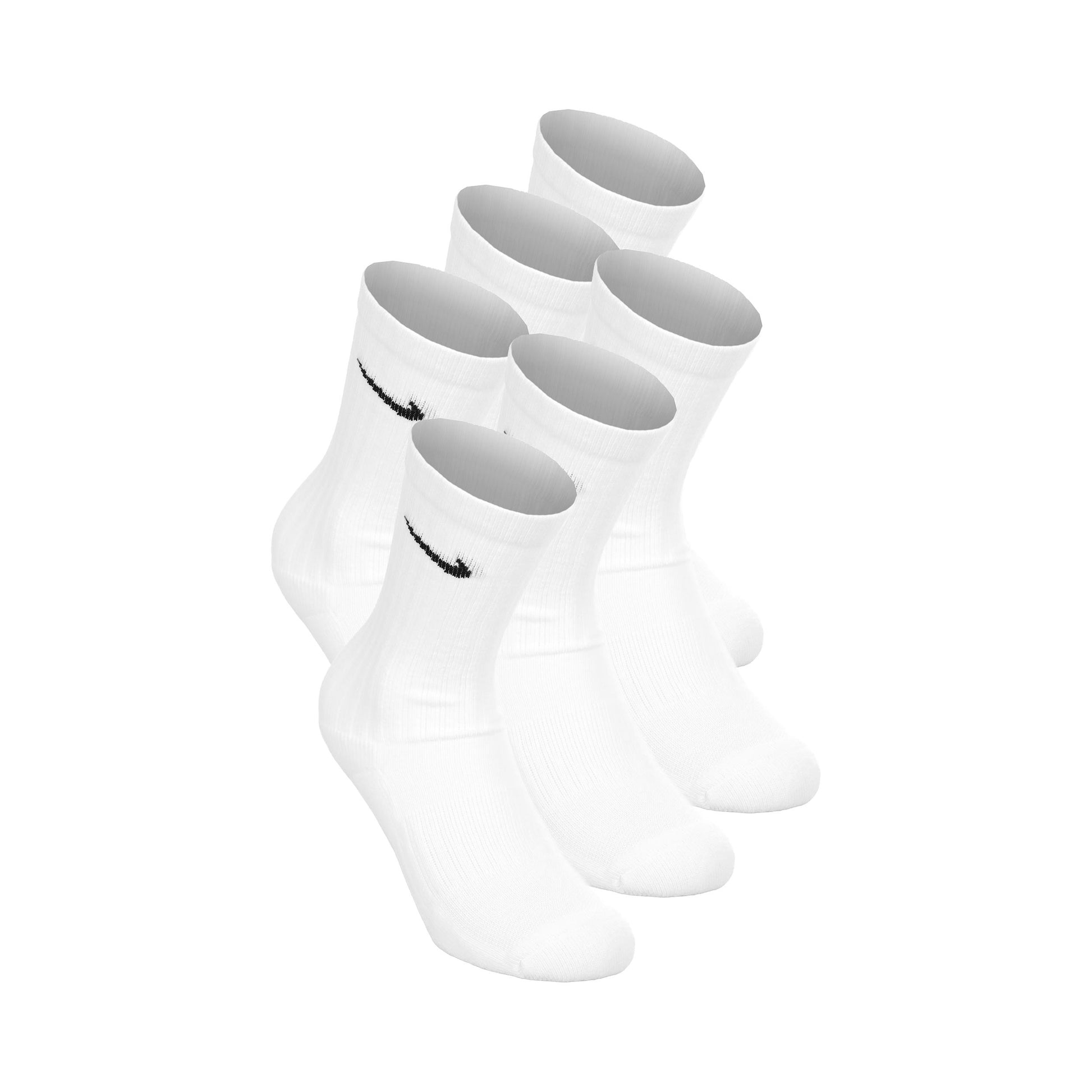Nike Everyday Crew Skarpety tenisowe Opakowanie 6 szt. Dzieci - biały, czarny