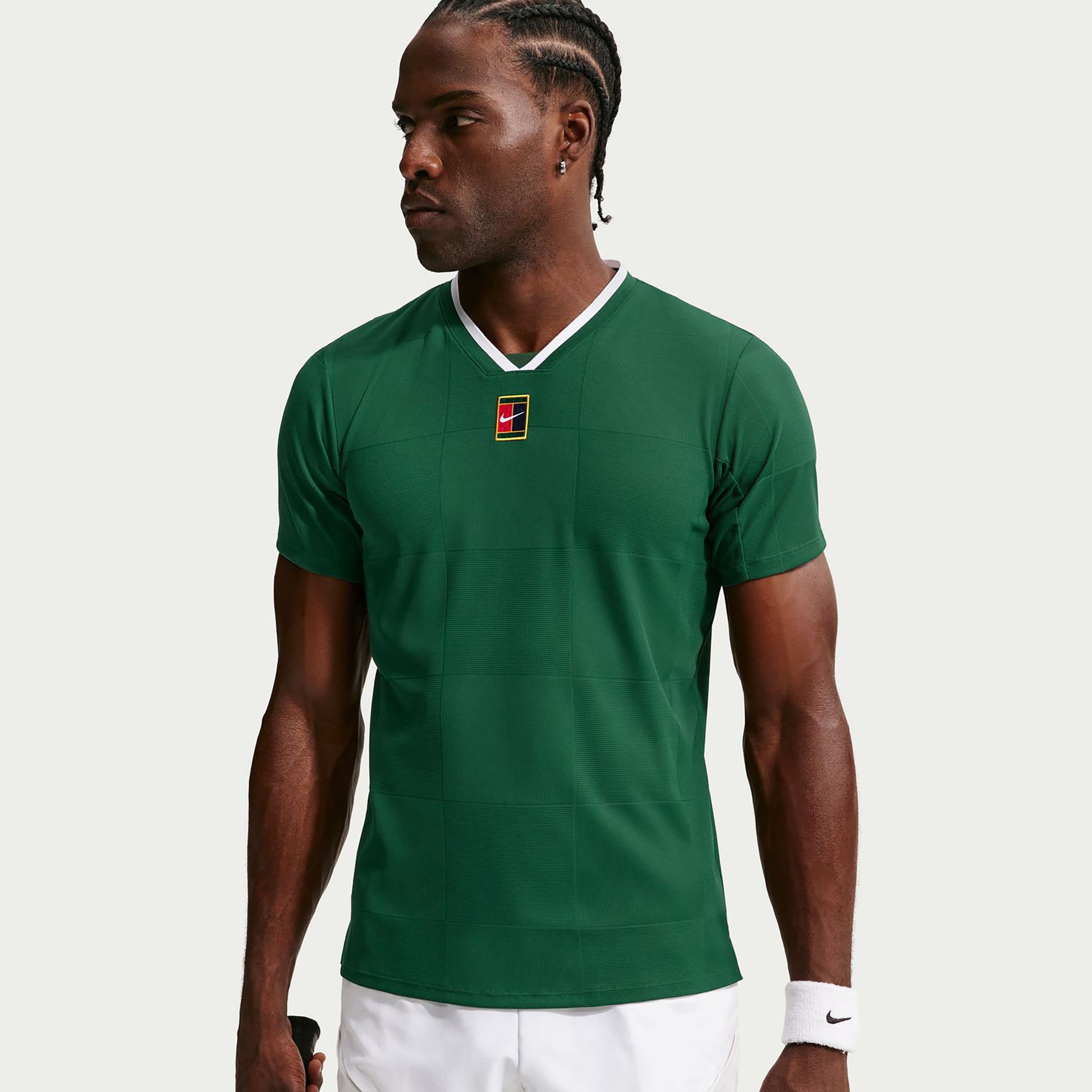 Nike Court Dri-Fit Advantage Slam Koszulka Mężczyźni - ciemnozielony