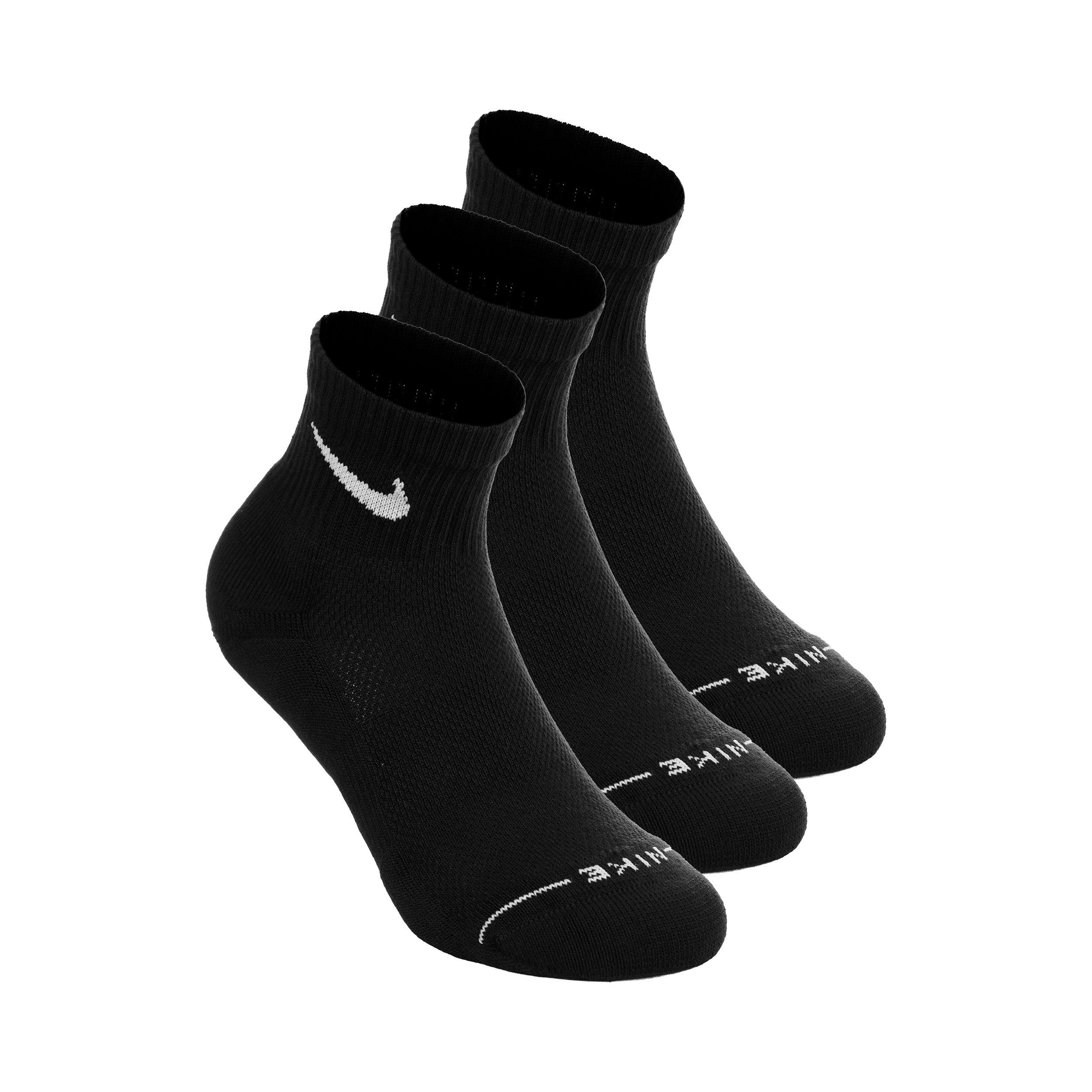 Nike Ankle Skarpety tenisowe Opakowanie 3 szt. Unisex - czarny