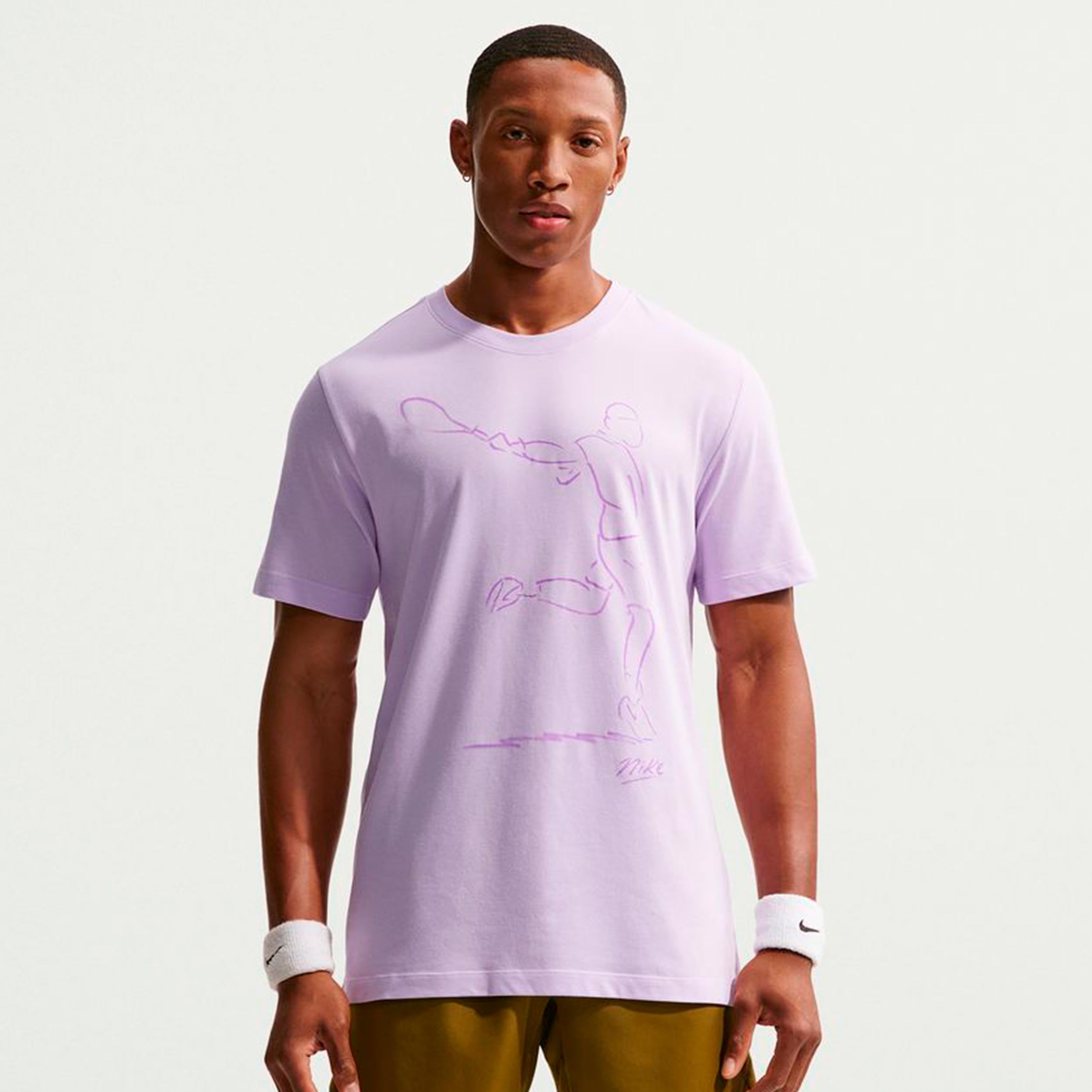 Nike Court Dri-Fit Koszulka Mężczyźni - liliowy