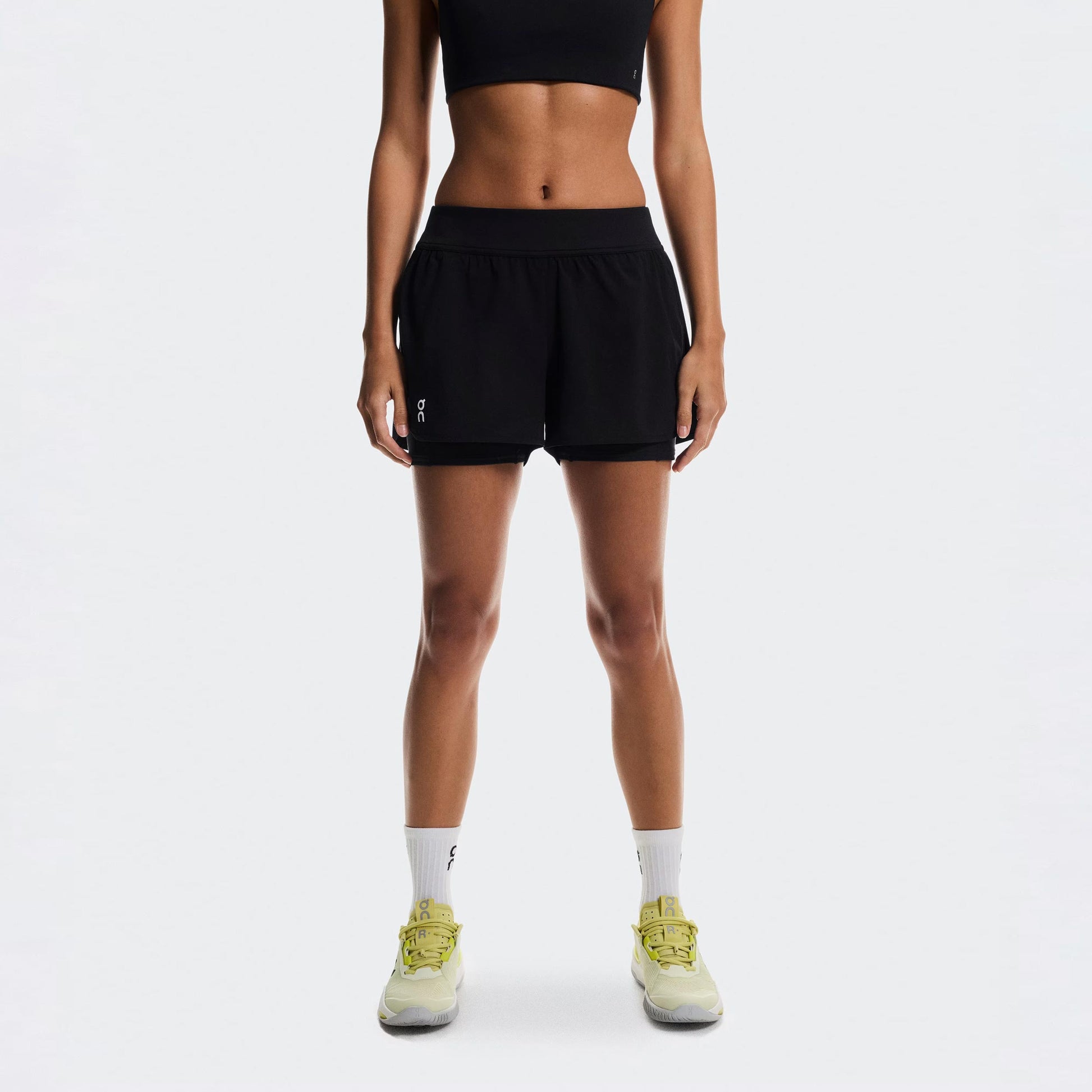 On 3" Court Shorts 2-in-1 Szorty Kobiety - czarny