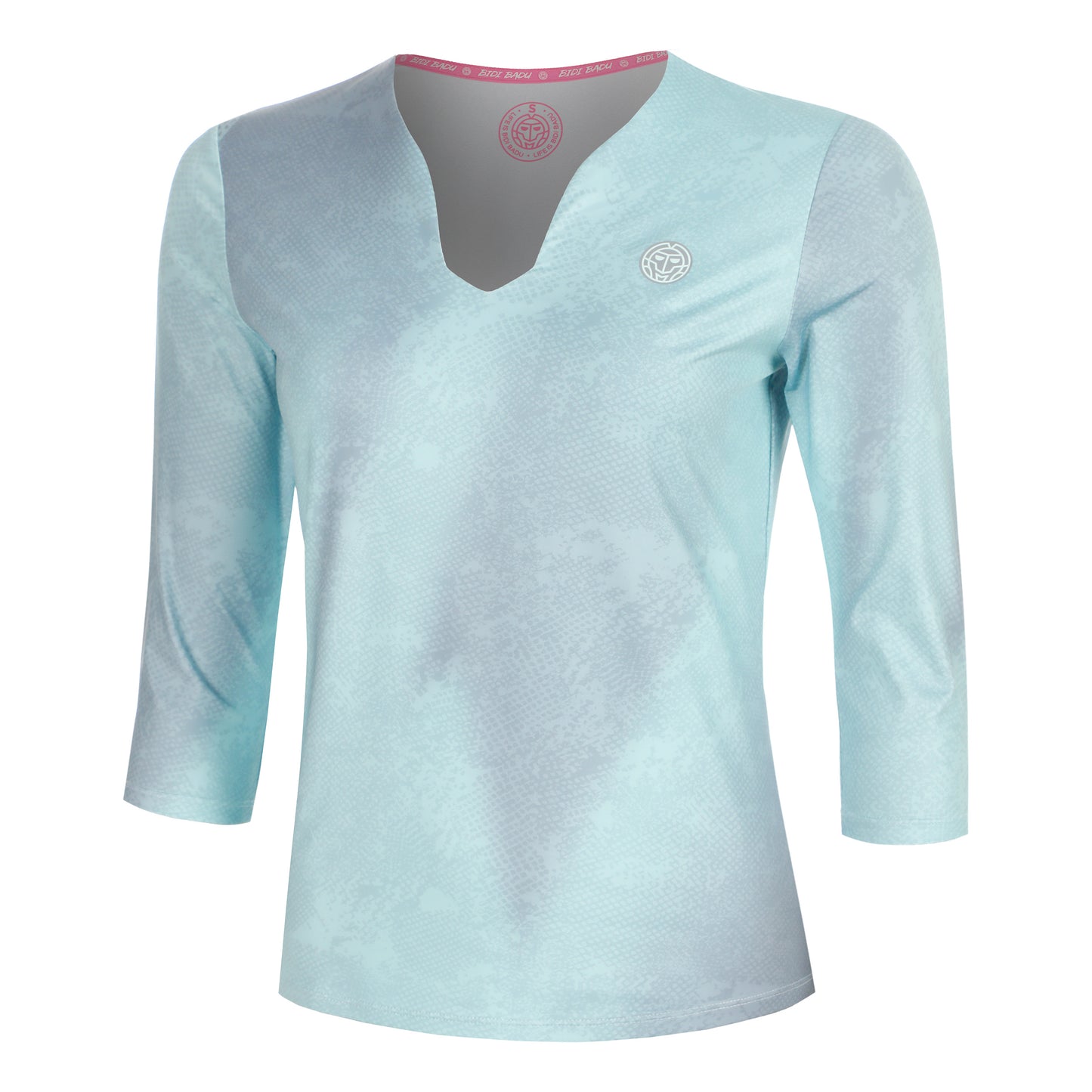 BIDI BADU Freeze Out V-Neck Printed  Długi Rękaw Kobiety - miętowy