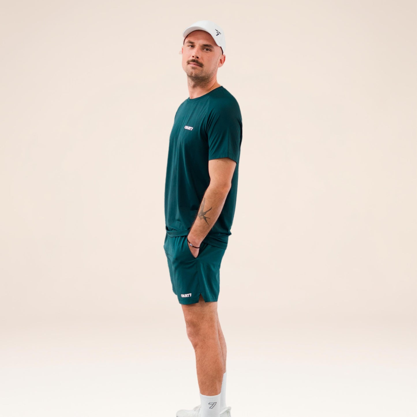 COURT7 Dual Pocket 5in Szorty Mężczyźni - zieleń