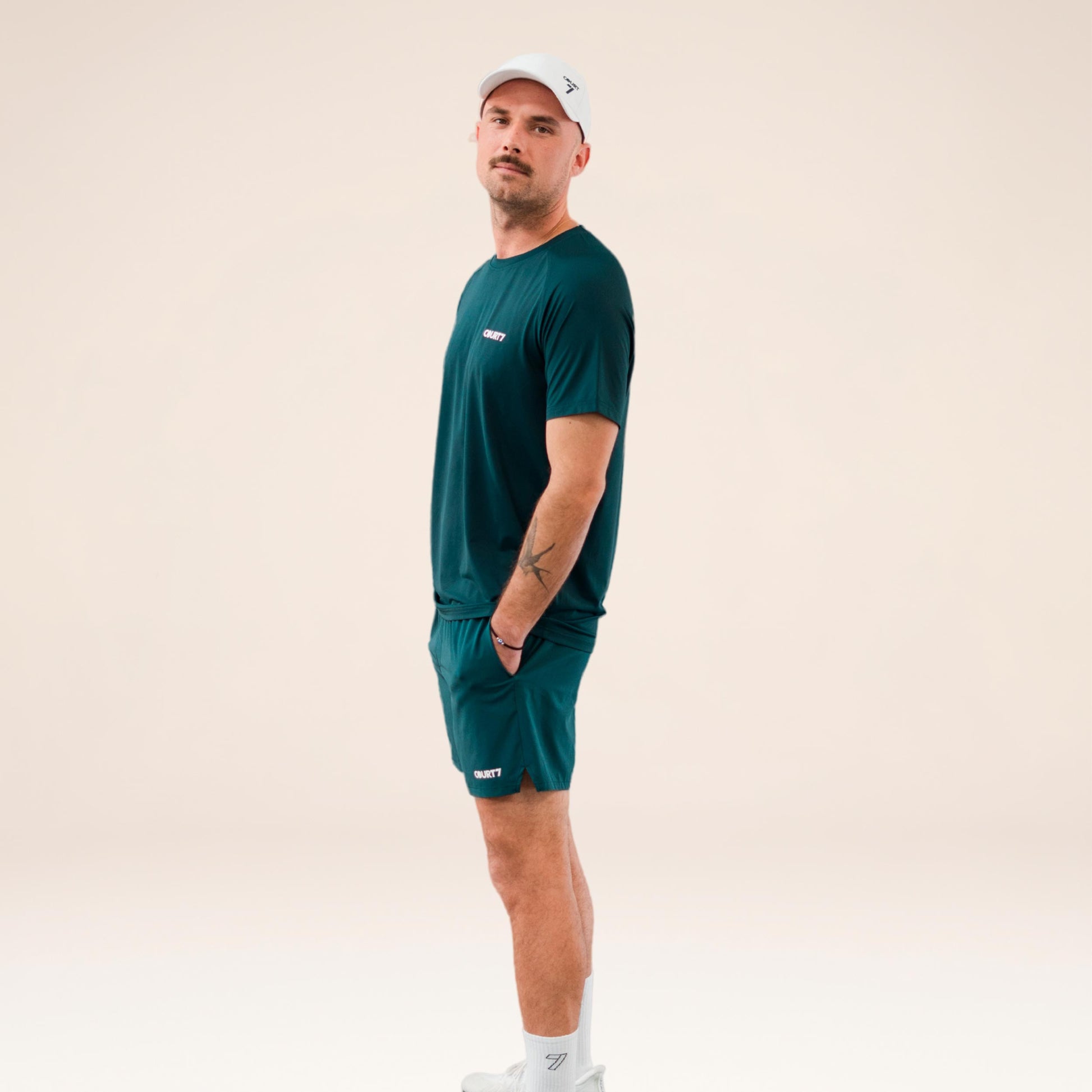 COURT7 Dual Pocket 5in Szorty Mężczyźni - zieleń