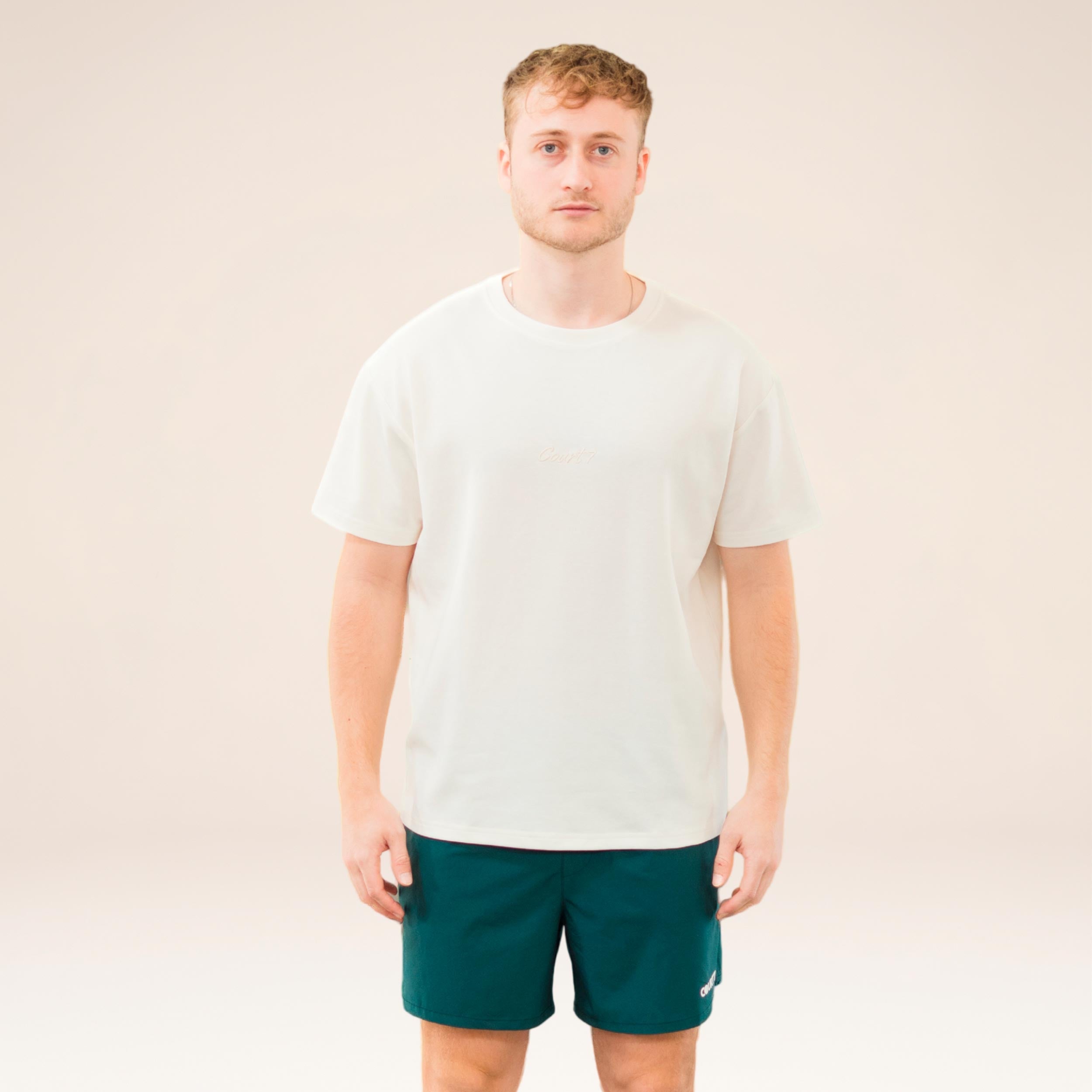 COURT7 AD-IN Basic 2.0 Koszulka Unisex - złamana biel