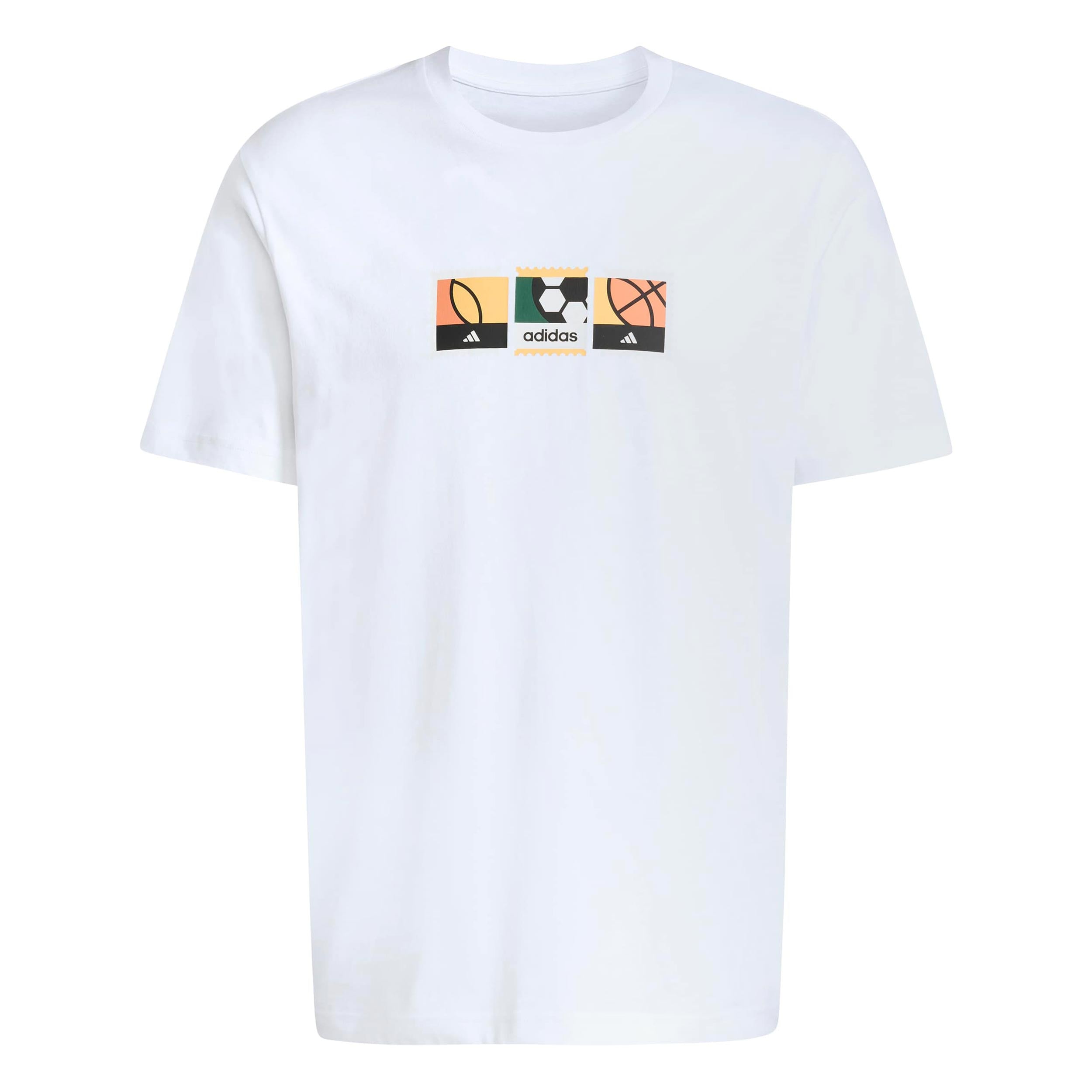adidas MOS Stamps Graphic Koszulka Mężczyźni - biały, wielokolorowy