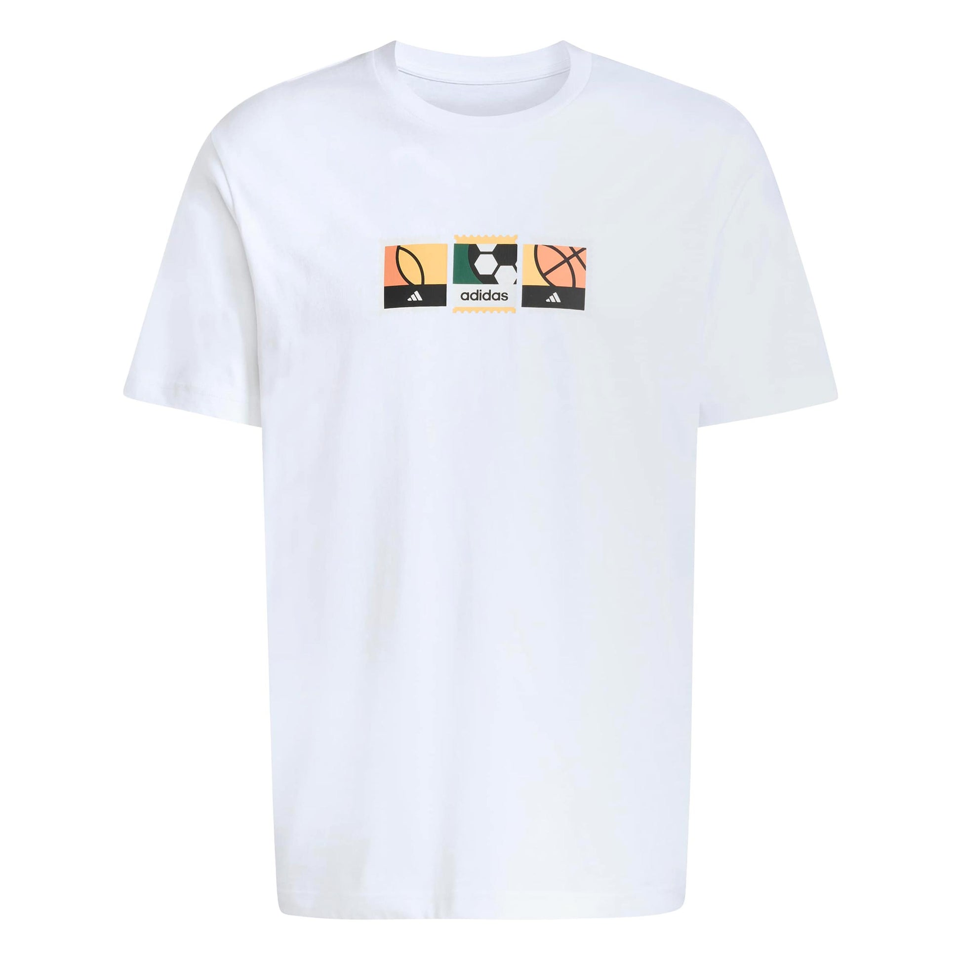 adidas MOS Stamps Graphic Koszulka Mężczyźni - biały, wielokolorowy