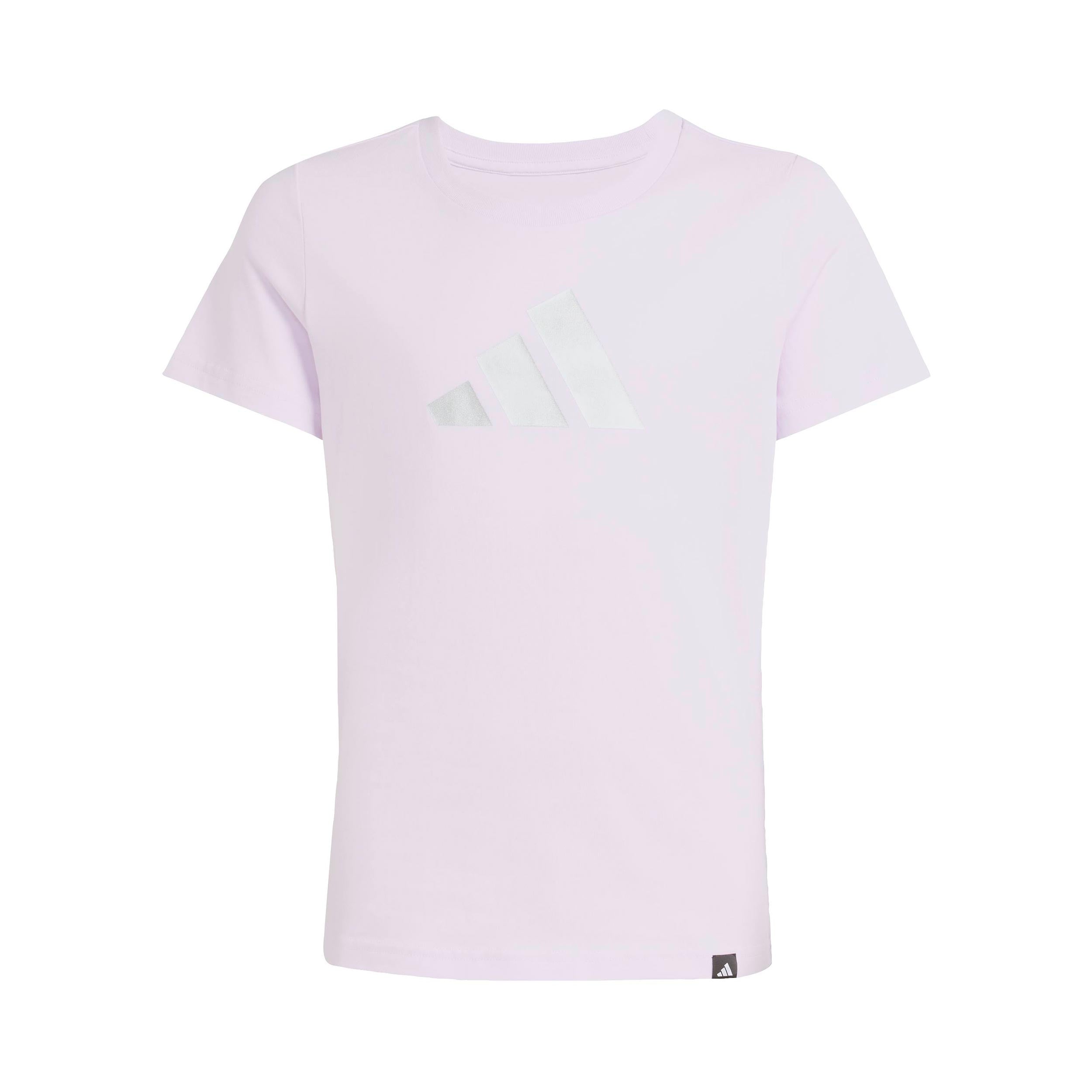 adidas Everyday Glam Graphic Koszulka Dziewczynki - liliowy, biały
