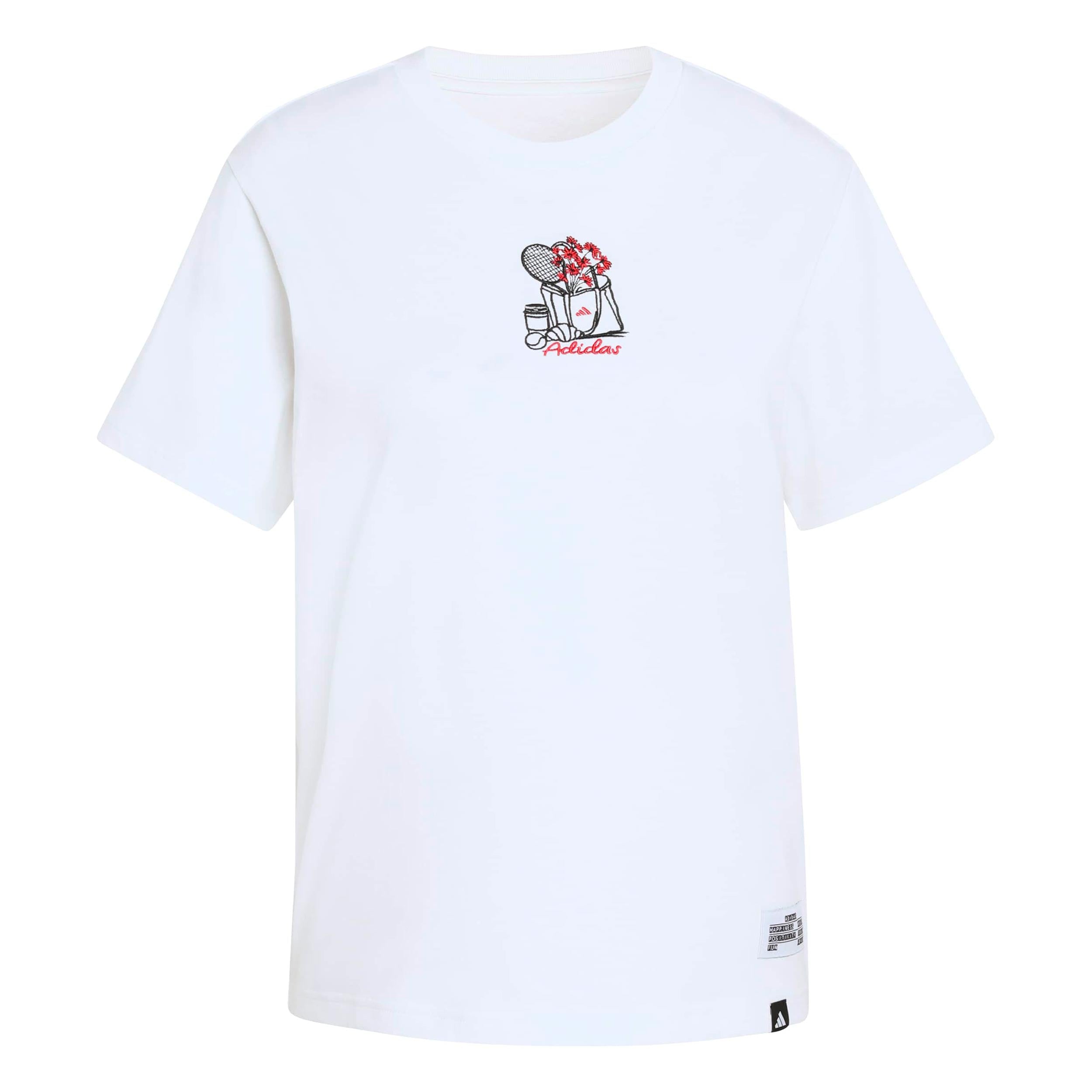 adidas MINI Embroidery Graphic Koszulka Kobiety - biały, wielokolorowy