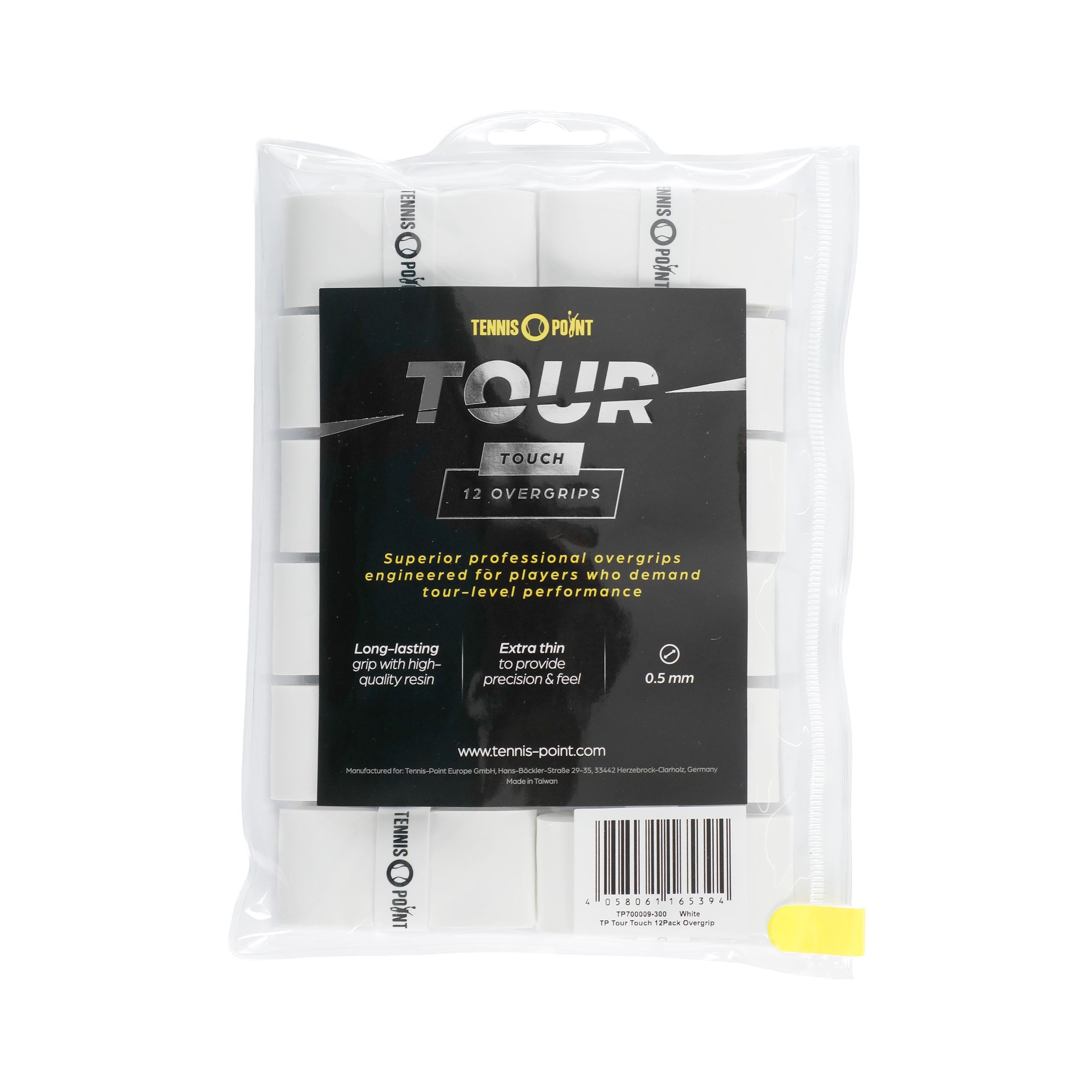 Tennis-Point Tour Touch  Opakowanie 12 szt. - biały
