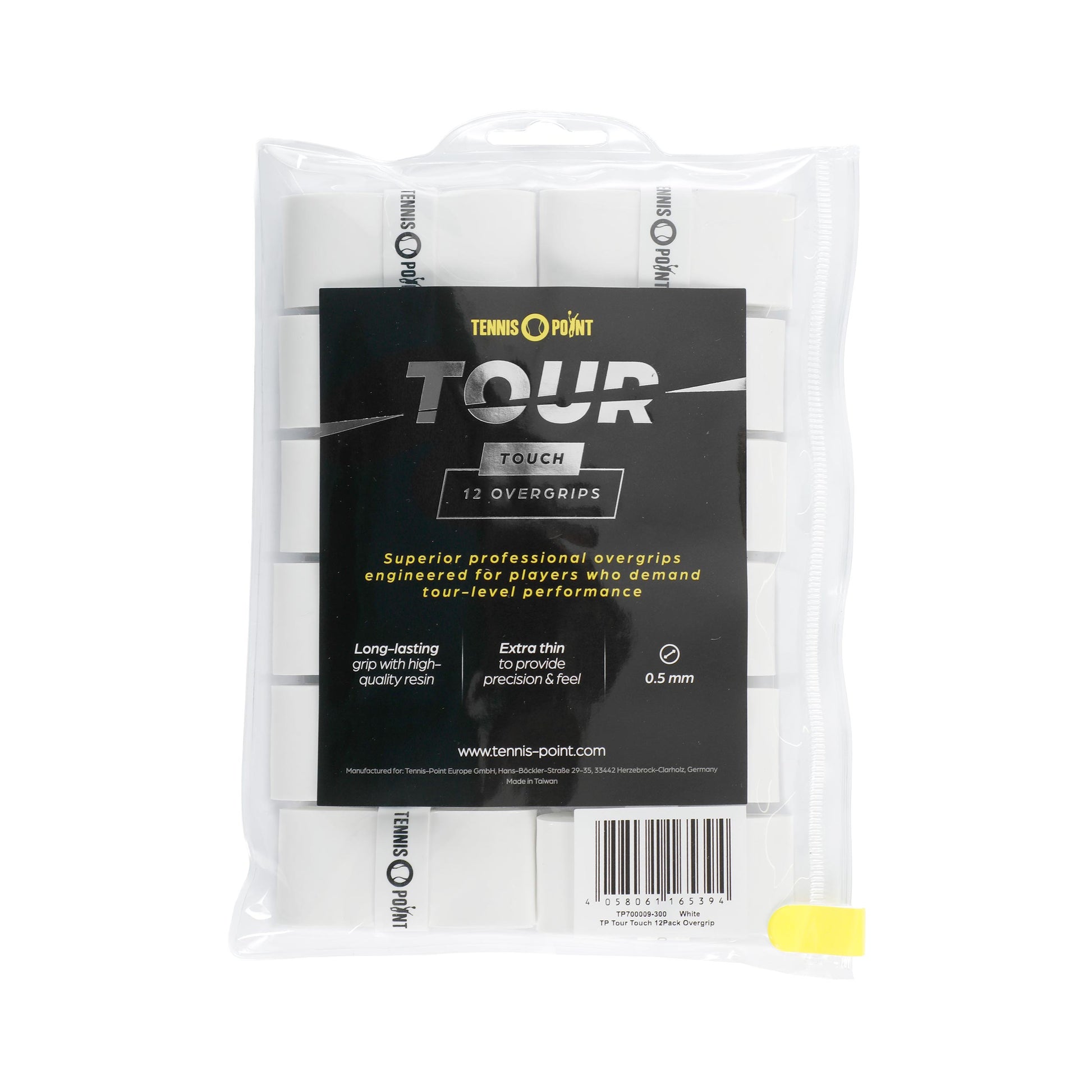 Tennis-Point Tour Touch  Opakowanie 12 szt. - biały