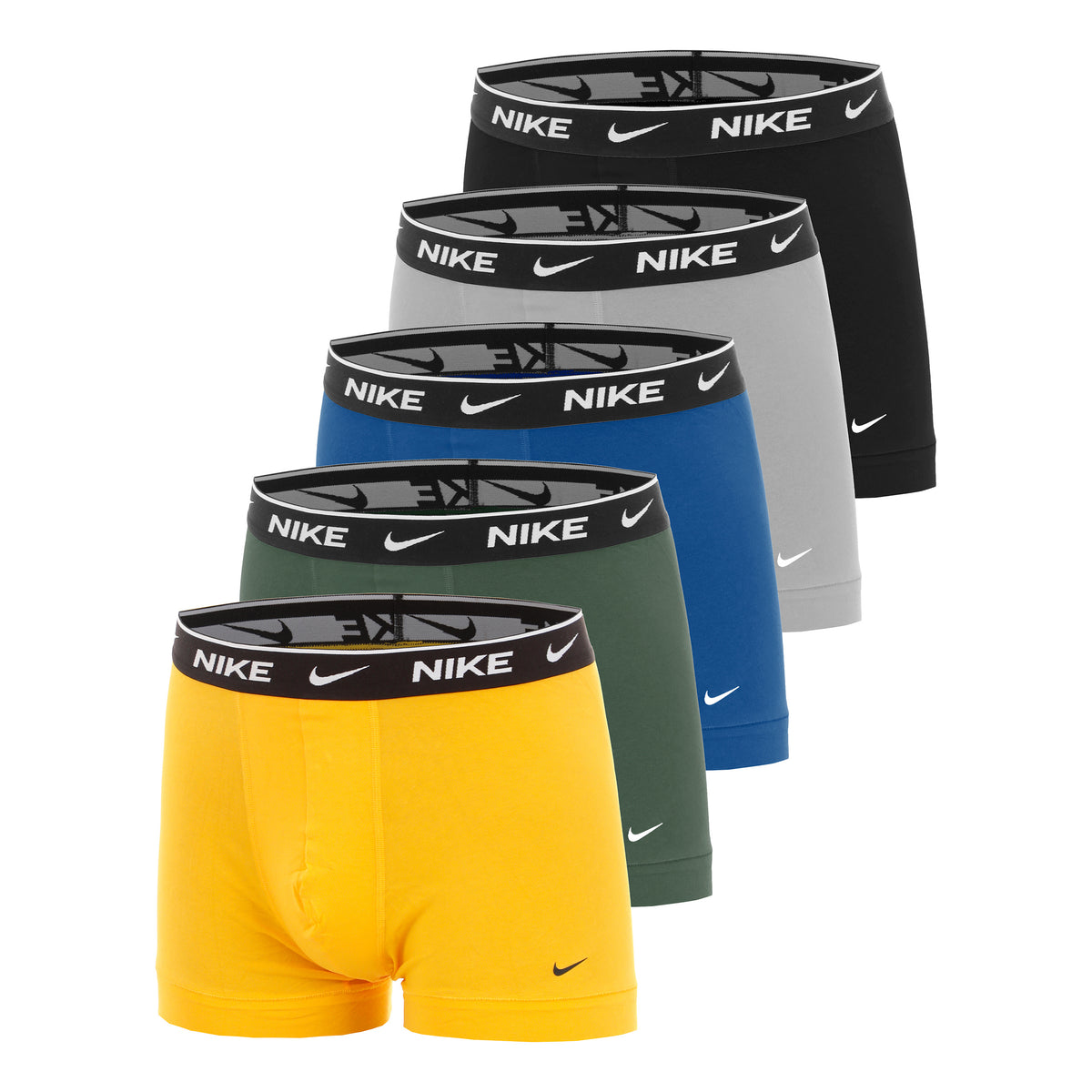 Nike Essential Cotton Stretch Trunk Bokserki sportowe Opakowanie 5 szt. Mężczyźni - pomarańczowy, żółty