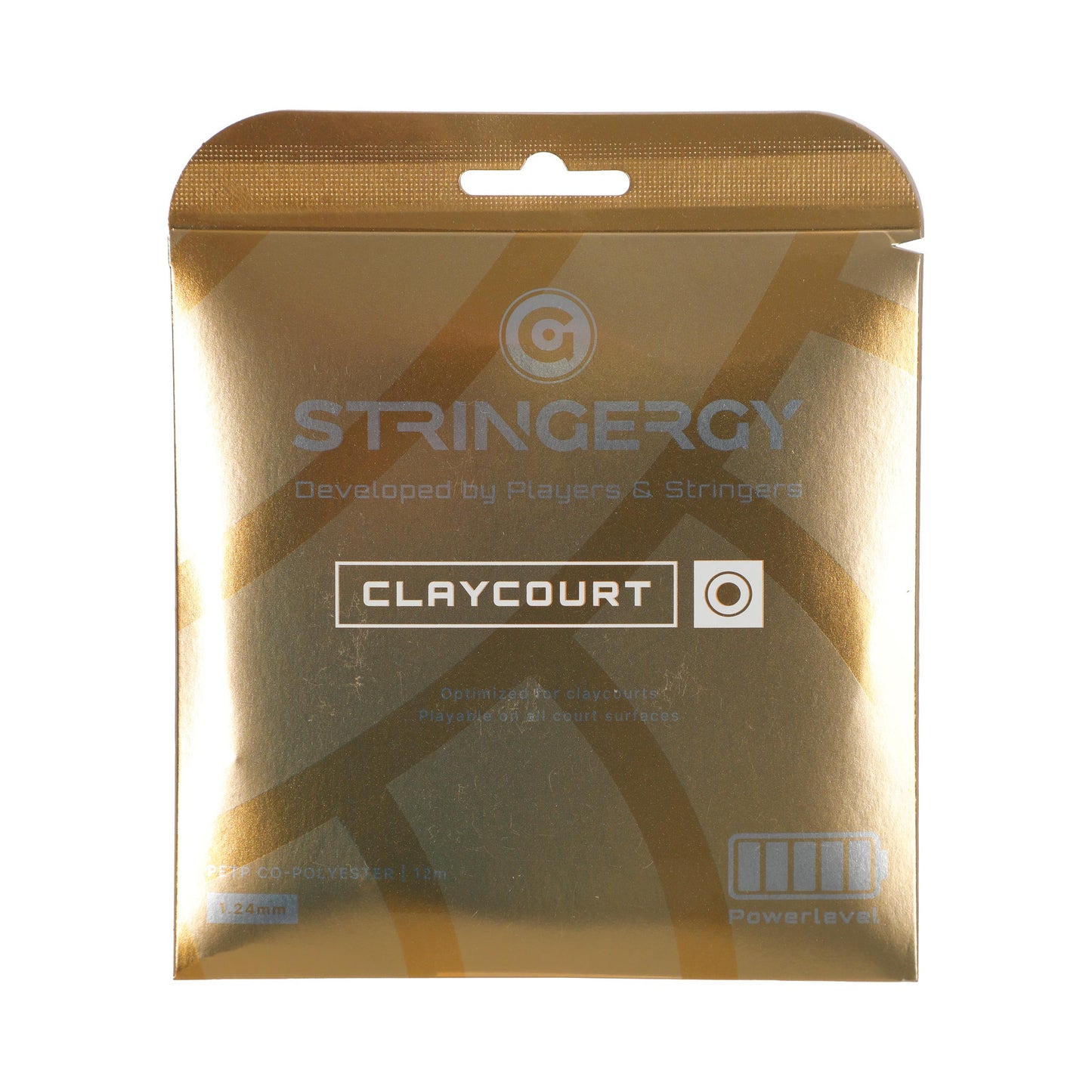 Stringergy Claycourt Zestaw naciągów 12m - pomarańczowy