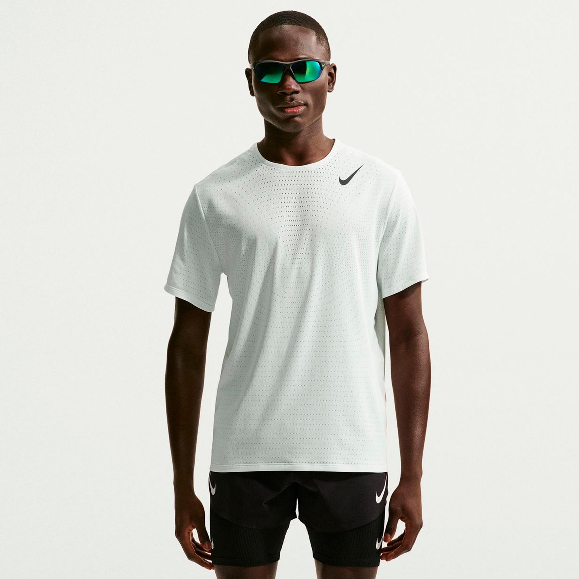 Nike Aeroswift Koszulka do biegania Mężczyźni - biały, czarny