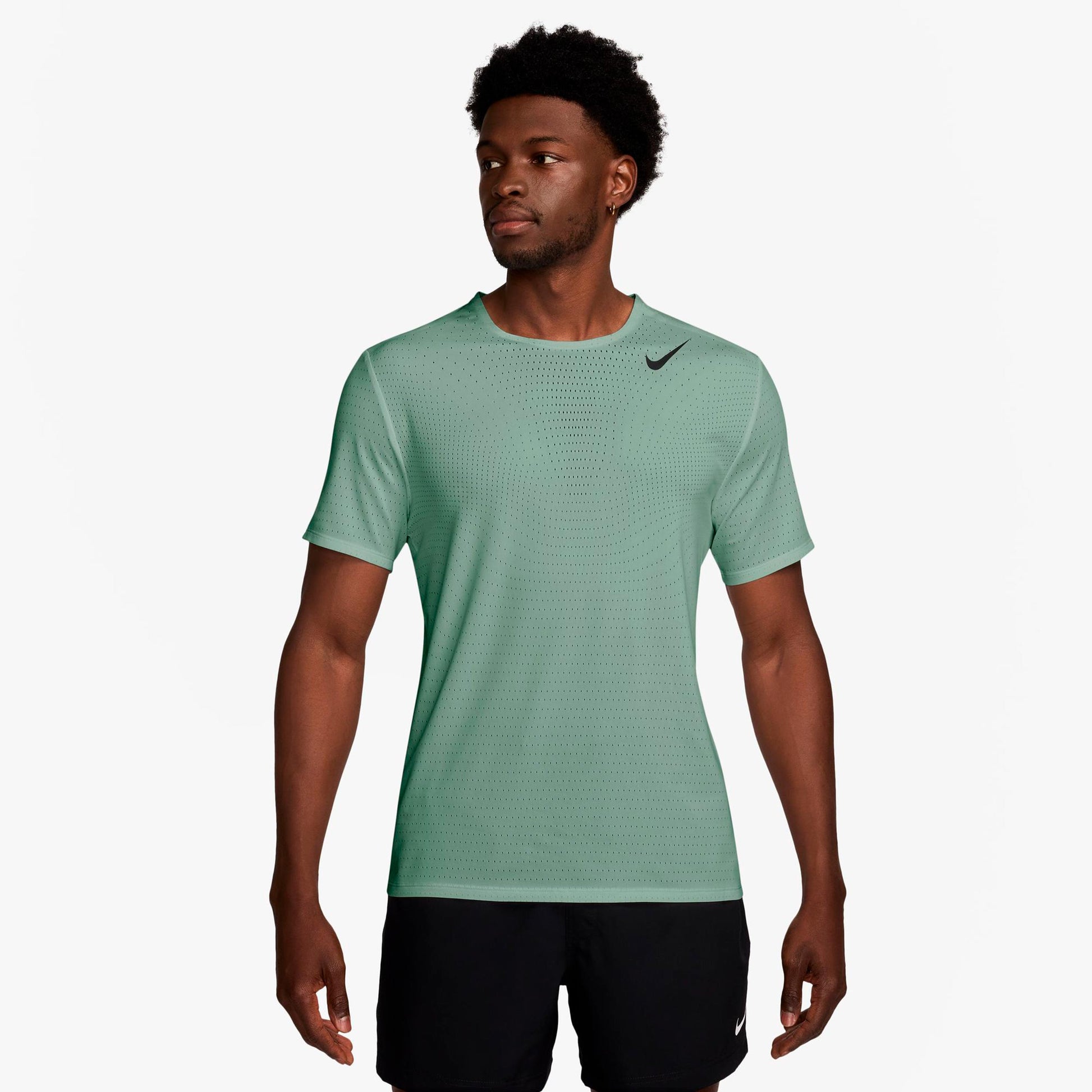 Nike Aeroswift Koszulka do biegania Mężczyźni - oliwka, czarny