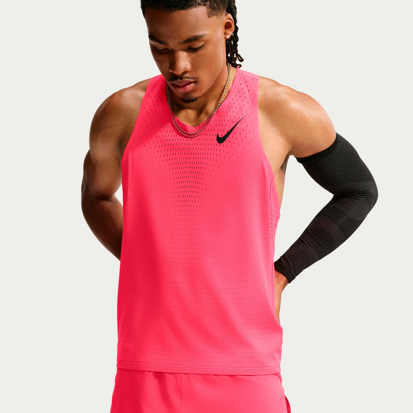 Nike AeroSwift  Koszulka do biegania Mężczyźni - czerwony, czarny