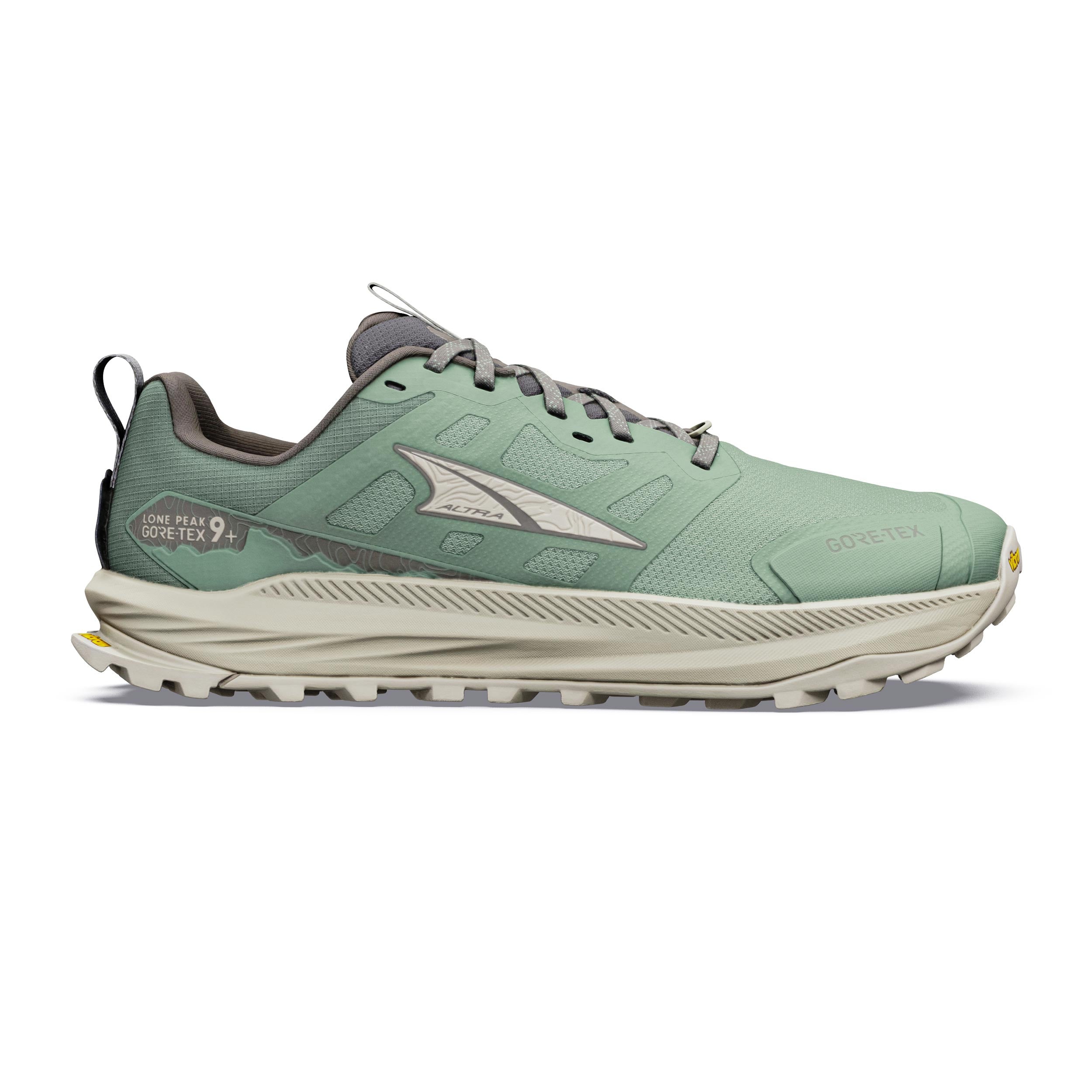 Altra Lone Peak 9+ GTX But trailowy Mężczyźni - zieleń, beż