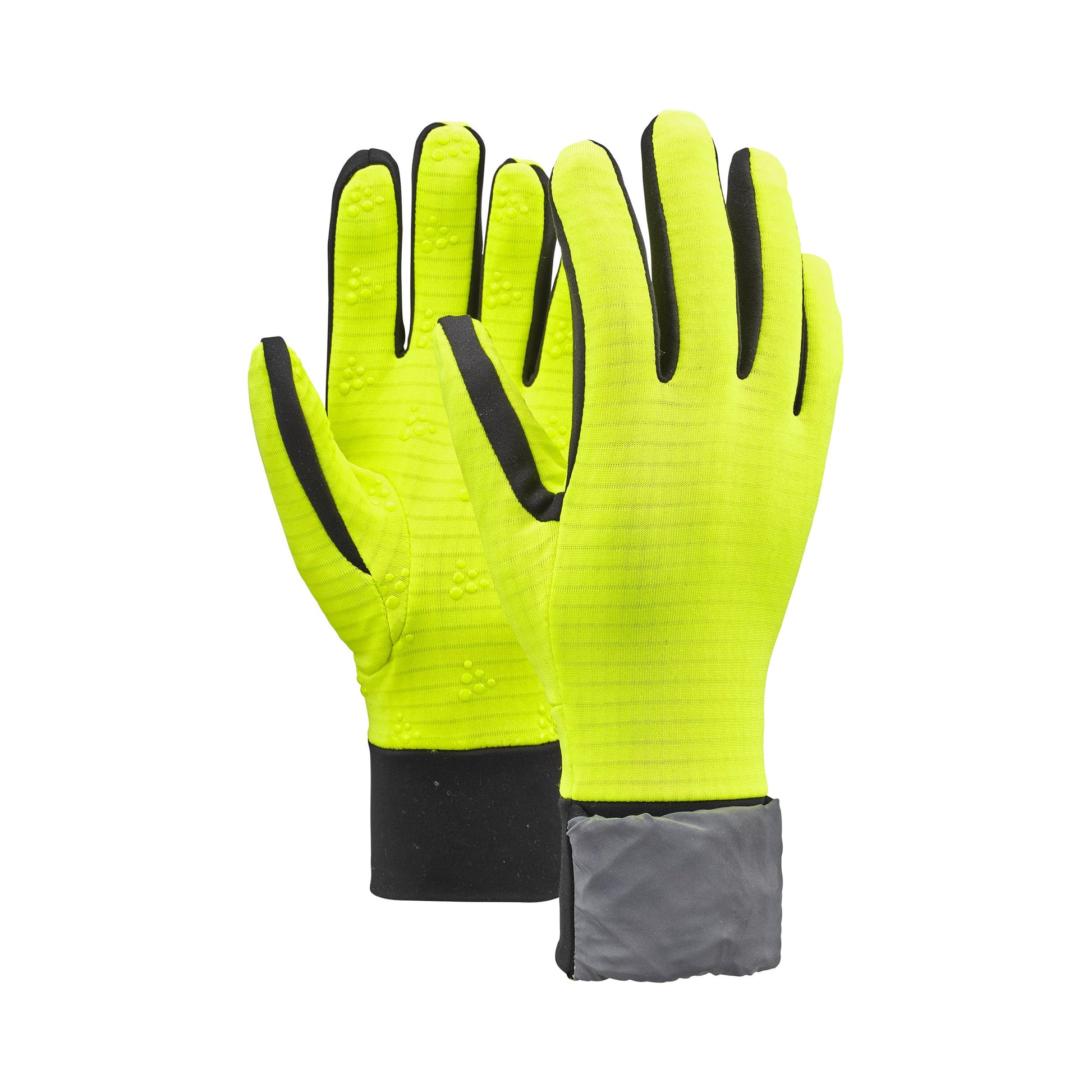 Craft Essence Hybrid Rękawiczki do biegania Unisex - neonowy żółty, srebrny