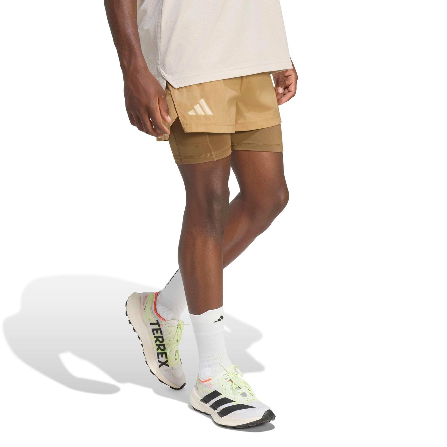 adidas Terrex XPL 2in1 Spodenki do biegania Mężczyźni - karmel