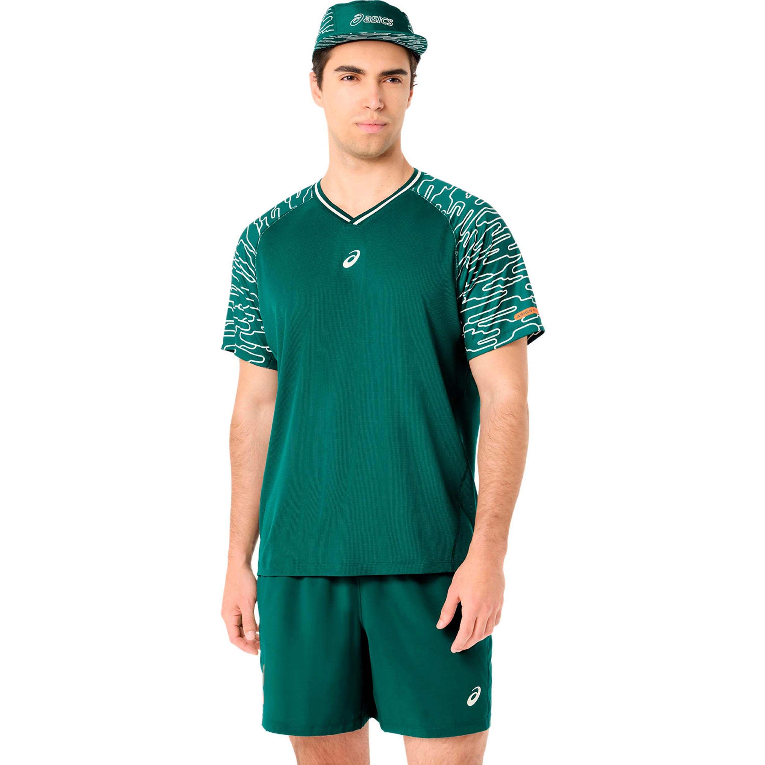 ASICS Court Koszulka Mężczyźni - ciemnozielony