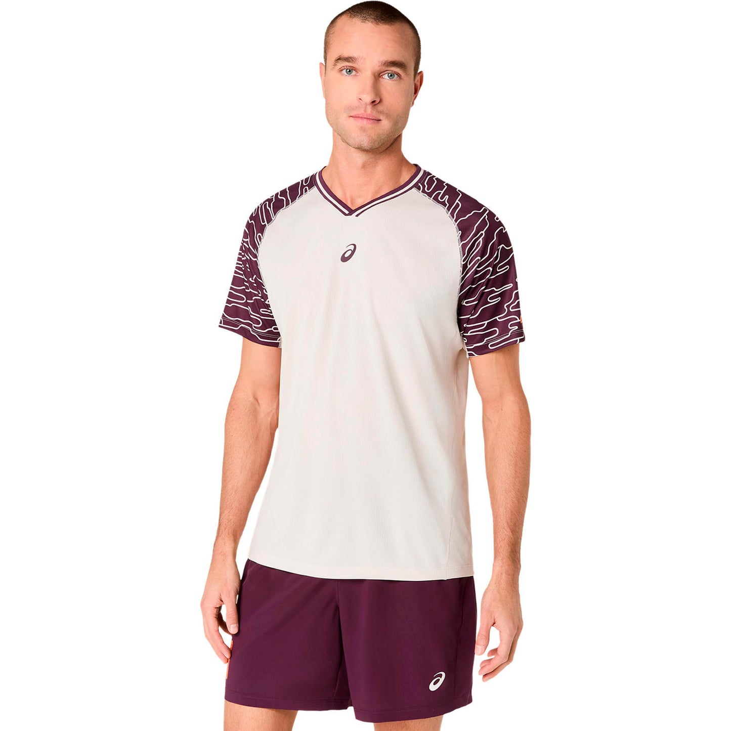 ASICS Court Koszulka Mężczyźni - beż, wielokolorowy