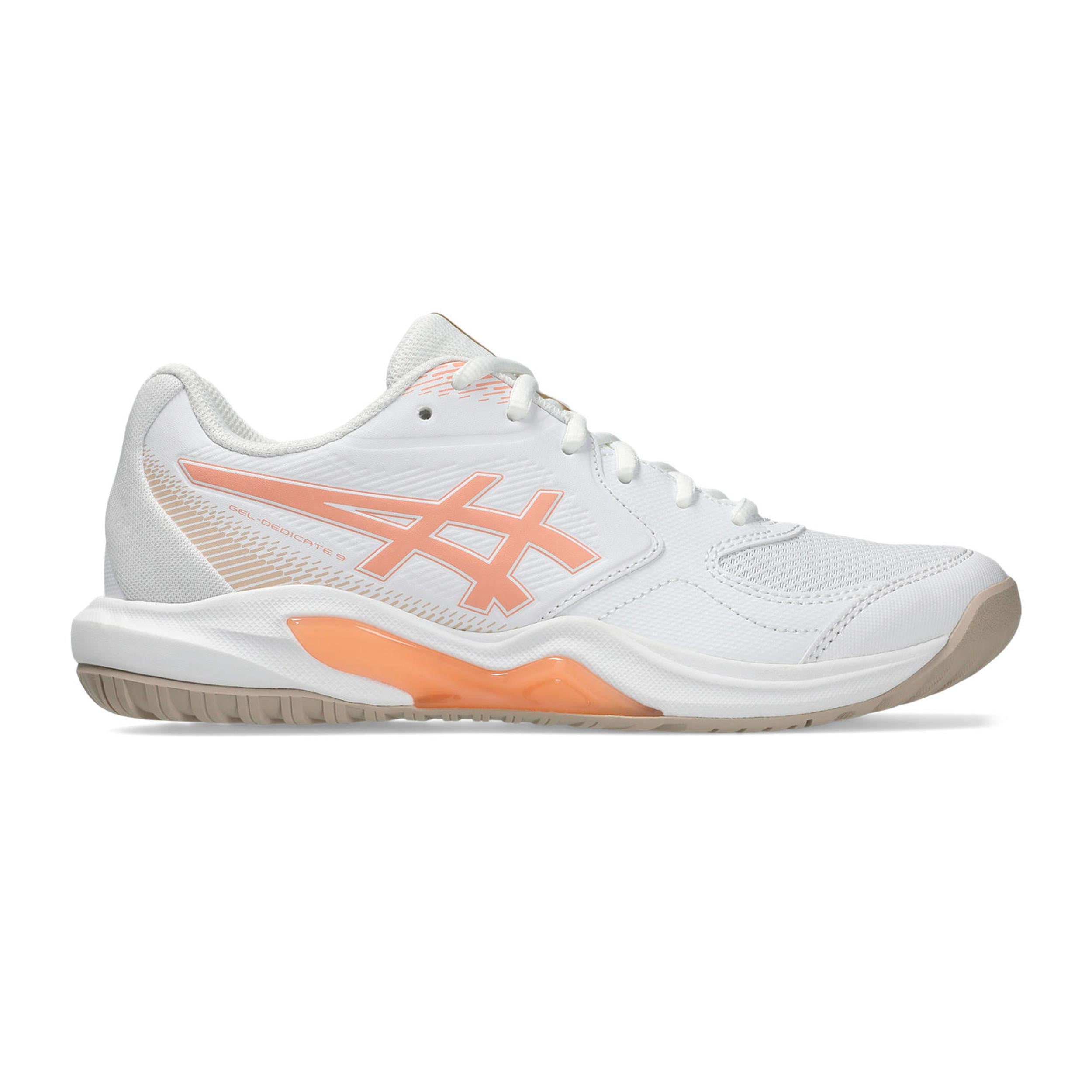 ASICS Gel-Dedicate 9 buty do tenisa allcourt Kobiety - biały, morela