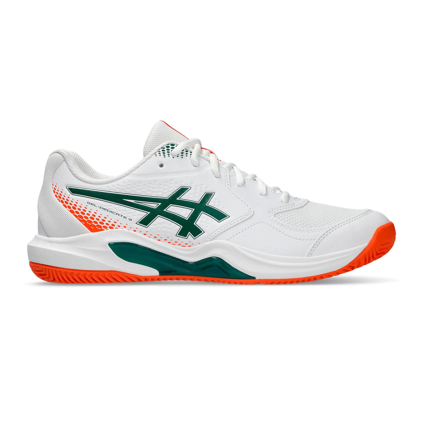 ASICS Gel-Dedicate 9 But do padla Mężczyźni - biały, neonowy pomarańczowy