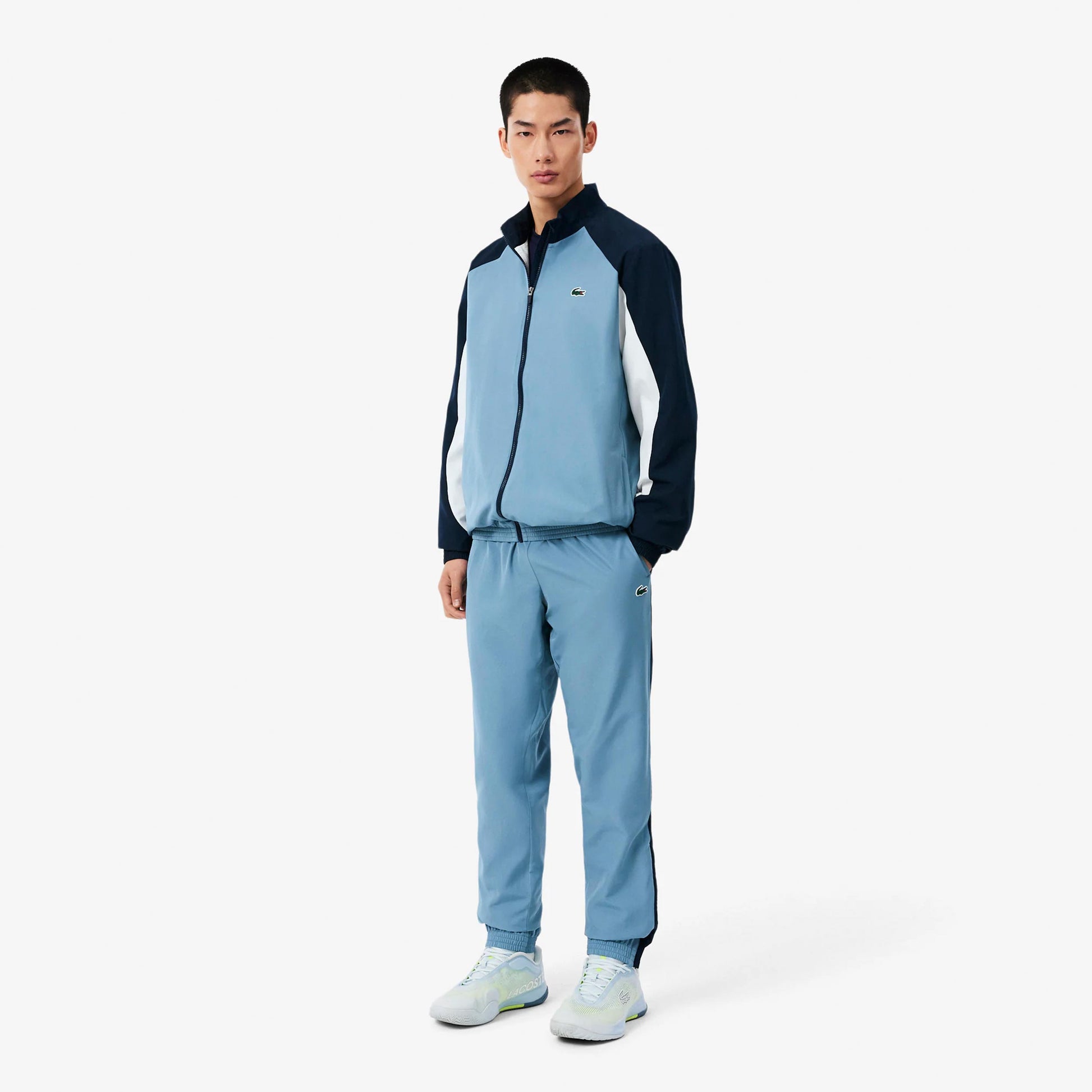 Lacoste Dres Mężczyźni - niebieski, biały