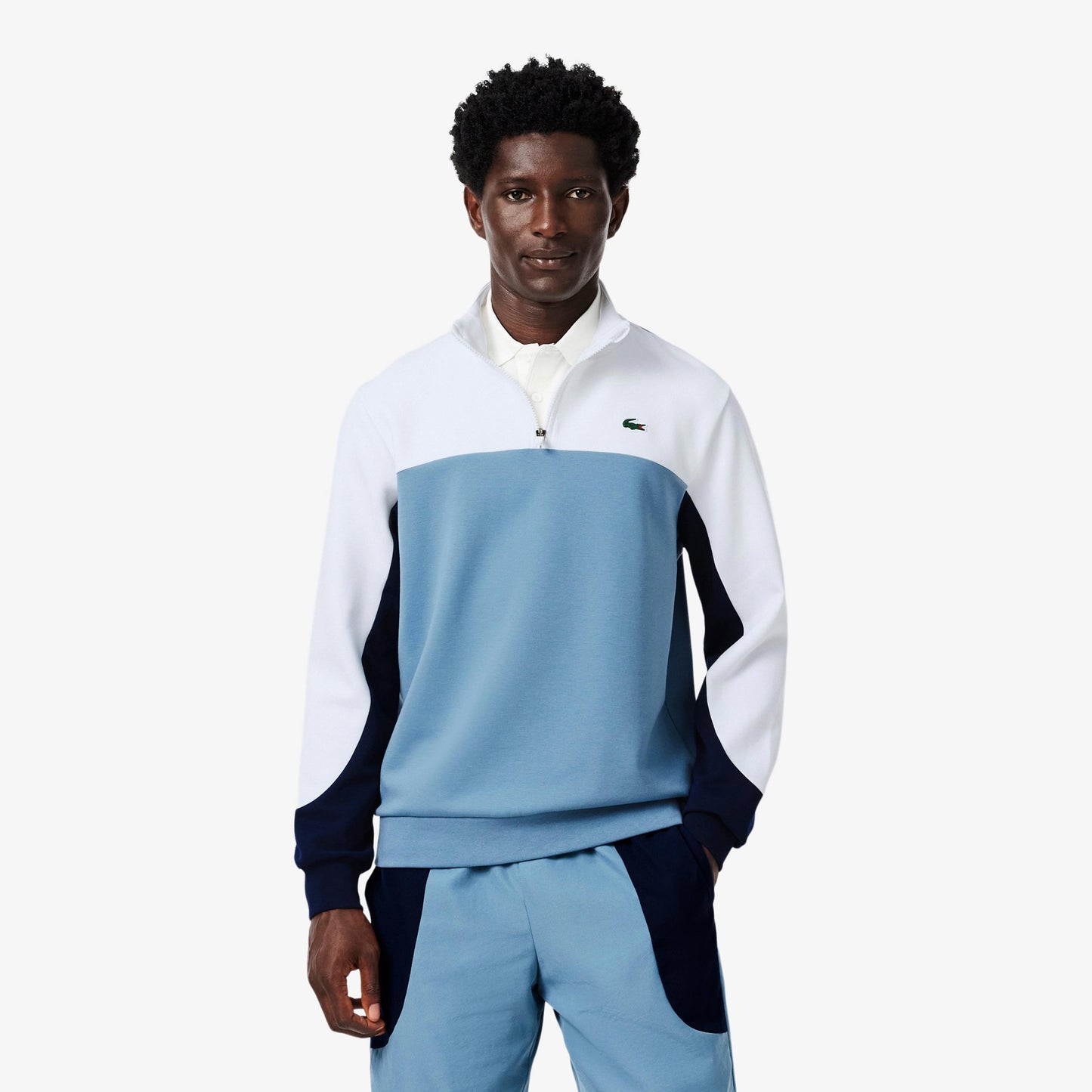 Lacoste Bluza Mężczyźni - niebieski, biały