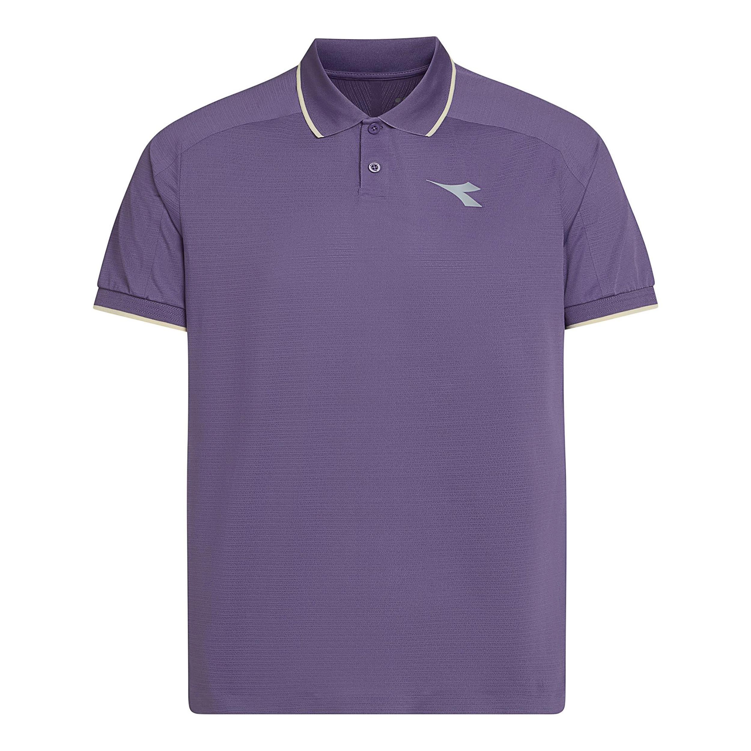 Diadora Fibrazero Polo Mężczyźni - fioletowy