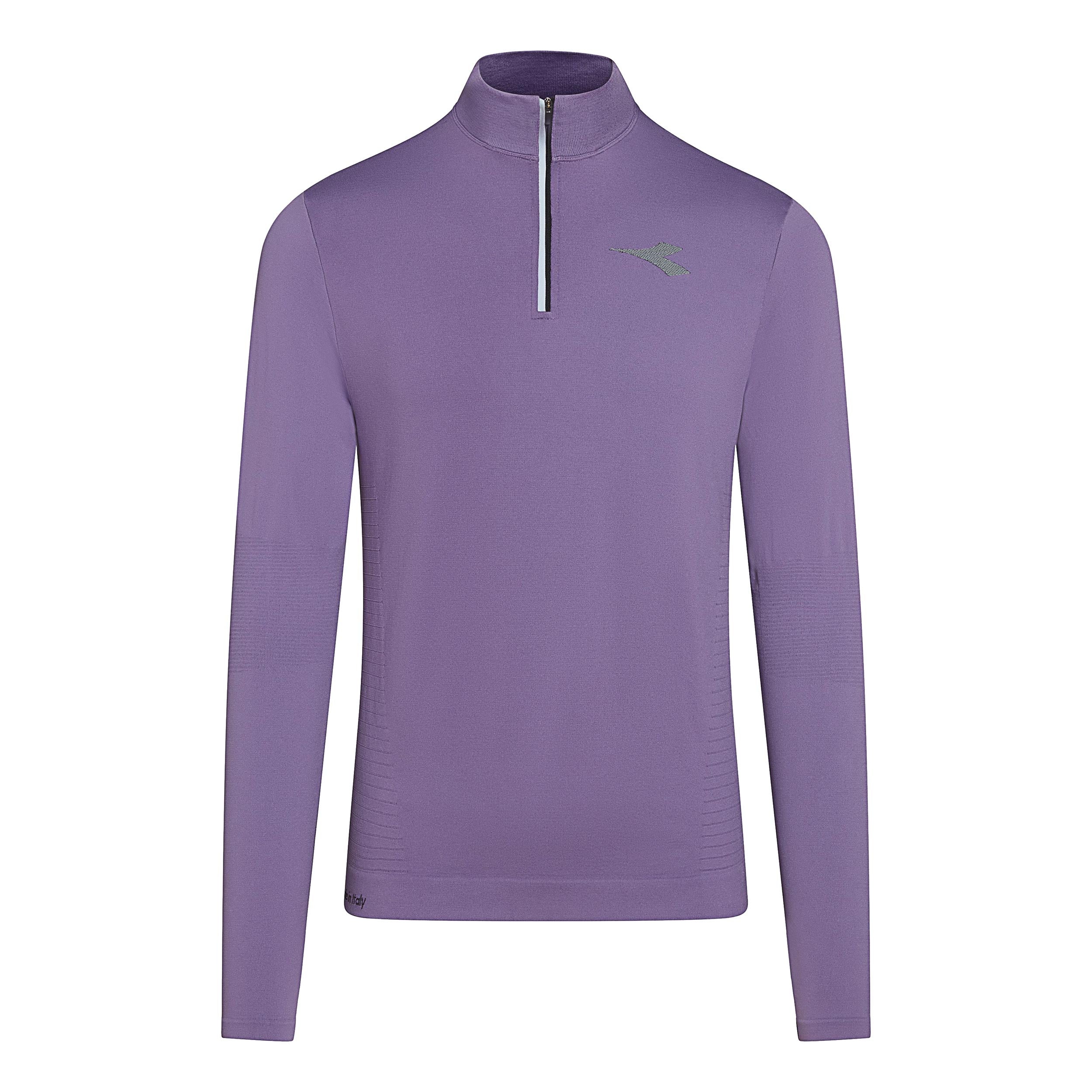 Diadora 1/2 Zip Stratouno Długi Rękaw Mężczyźni - fioletowy