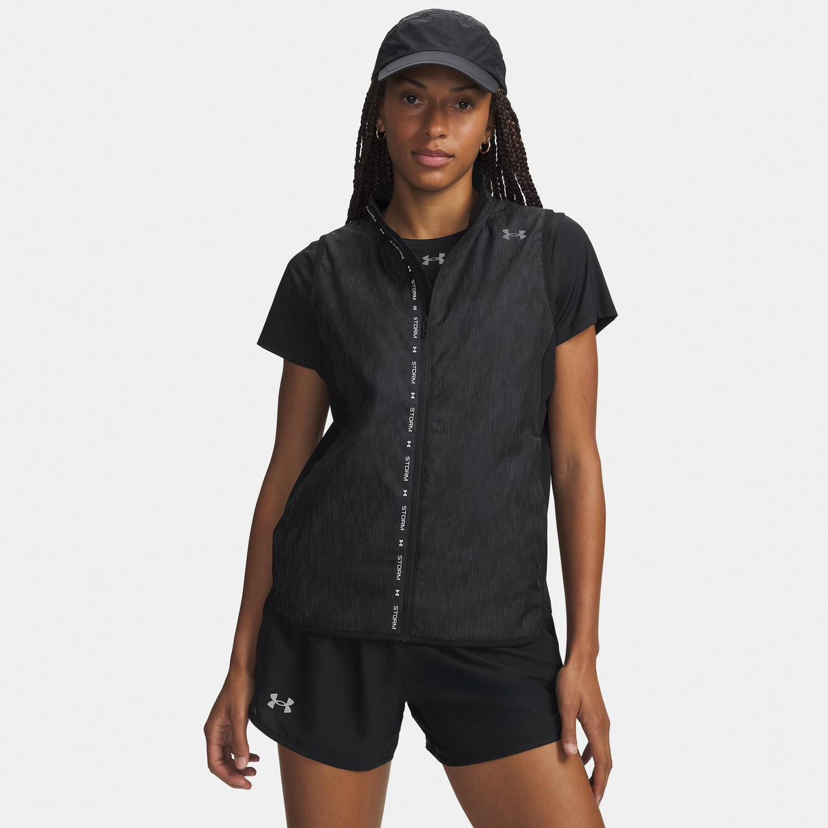 Under Armour Velociti ColdWeather Storm  Kamizelka do biegania Kobiety - czarny