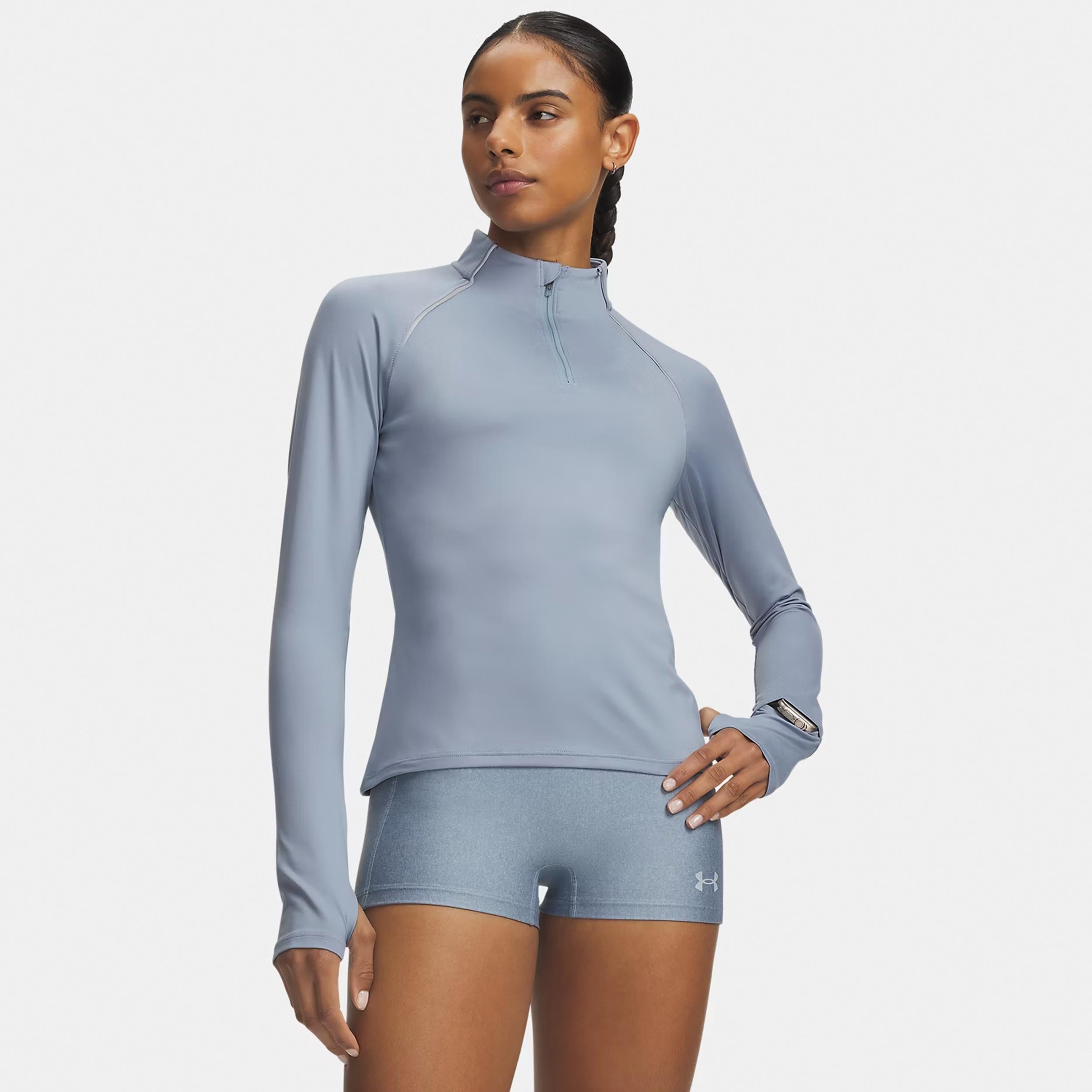 Under Armour Velociti Half Zip  Koszulka do biegania Kobiety - niebieski