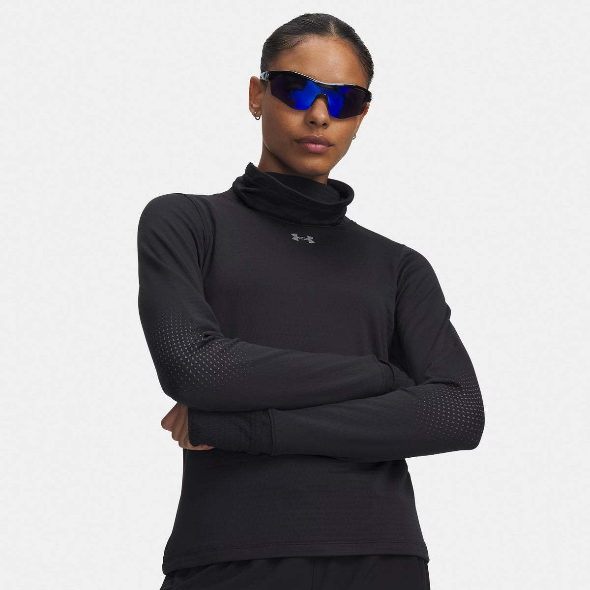 Under Armour Velociti ColdWeather Layer  Koszulka do biegania Kobiety - czarny