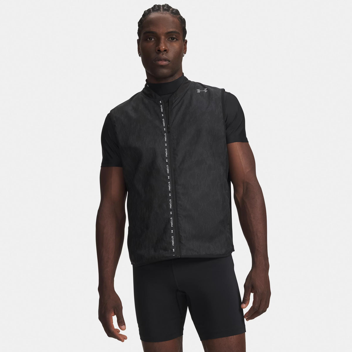 Under Armour Velociti ColdWeather Storm  Kamizelka do biegania Mężczyźni - czarny
