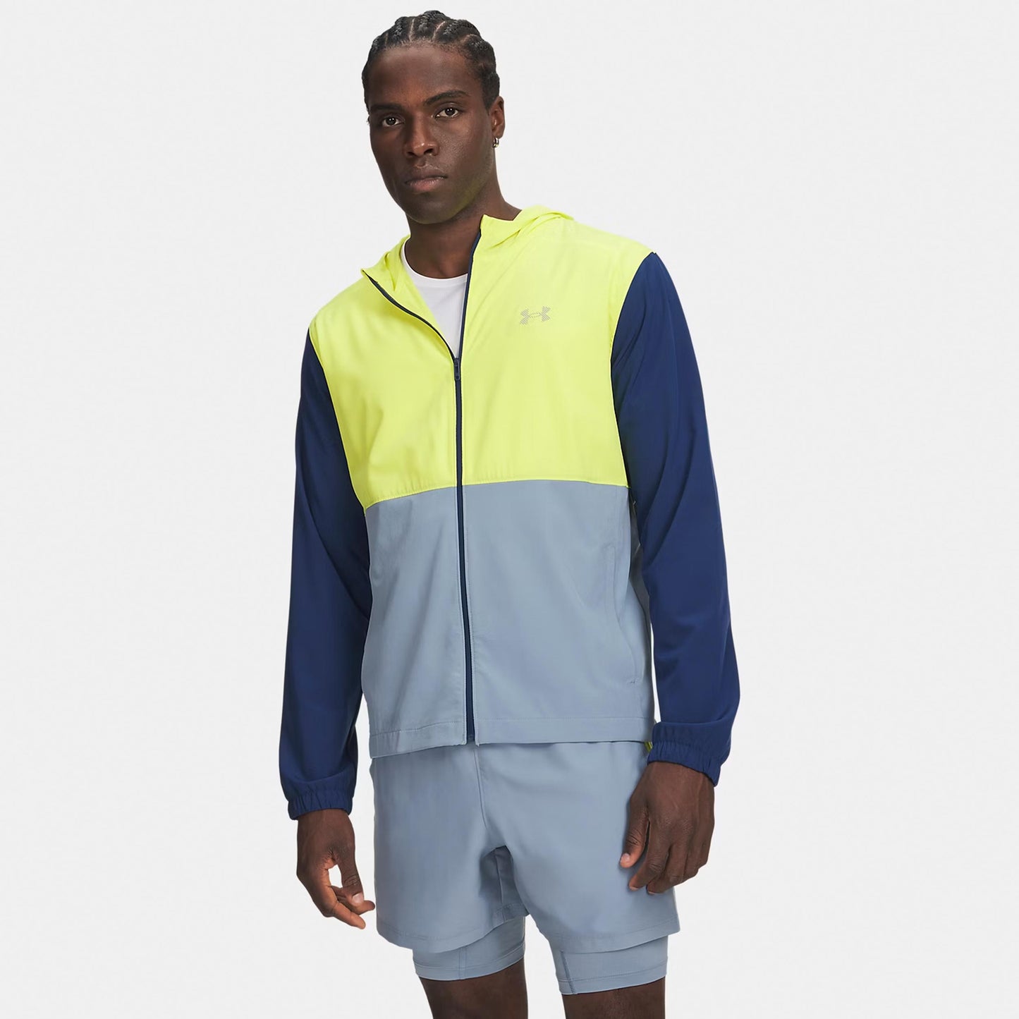 Under Armour Velociti Hooded  Kurtka do biegania Mężczyźni - niebieski, wielokolorowy